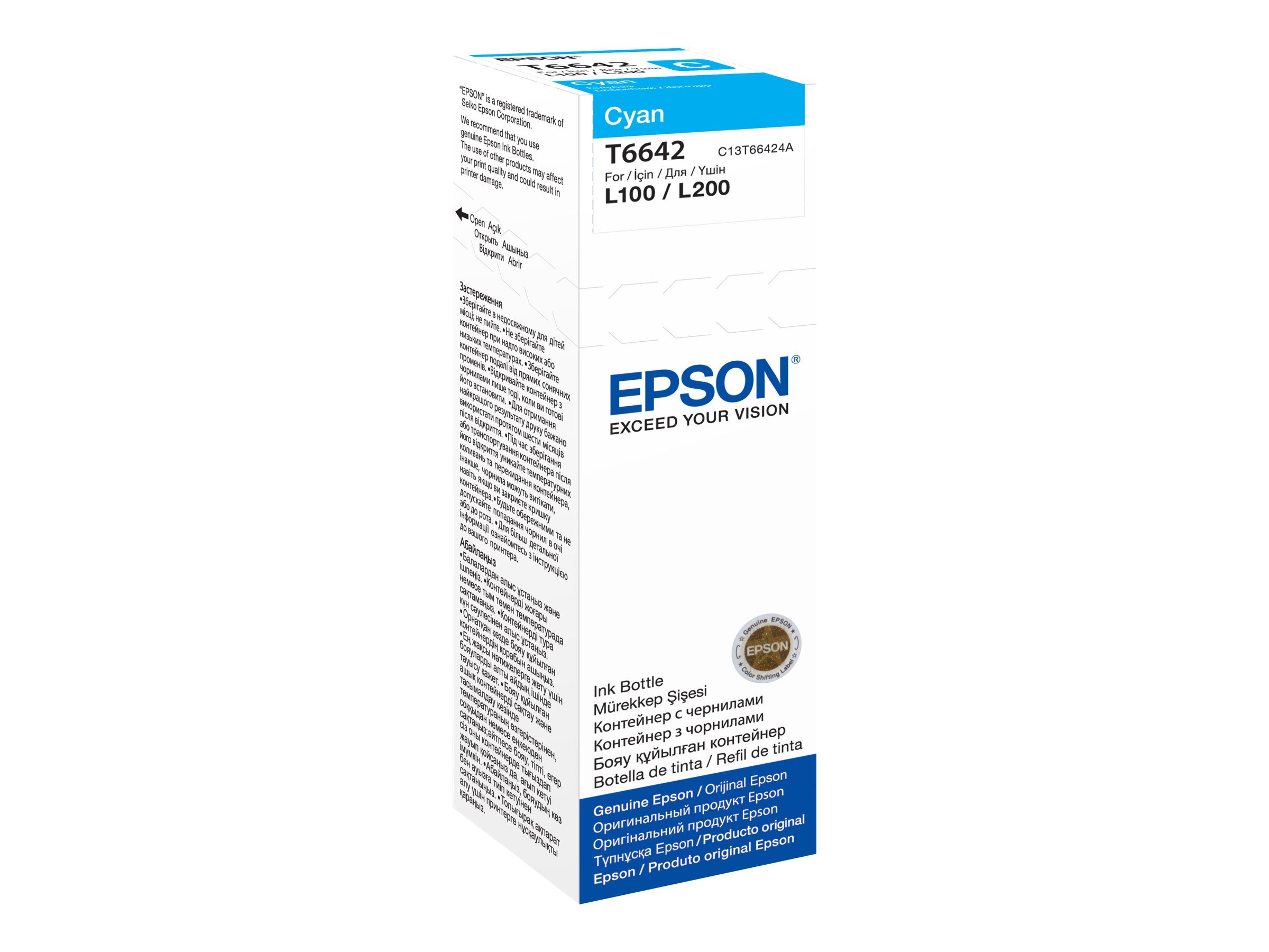 Thumbnail - Epson EPSON T6642 Cyan Nachfülltinte Tintenpatrone