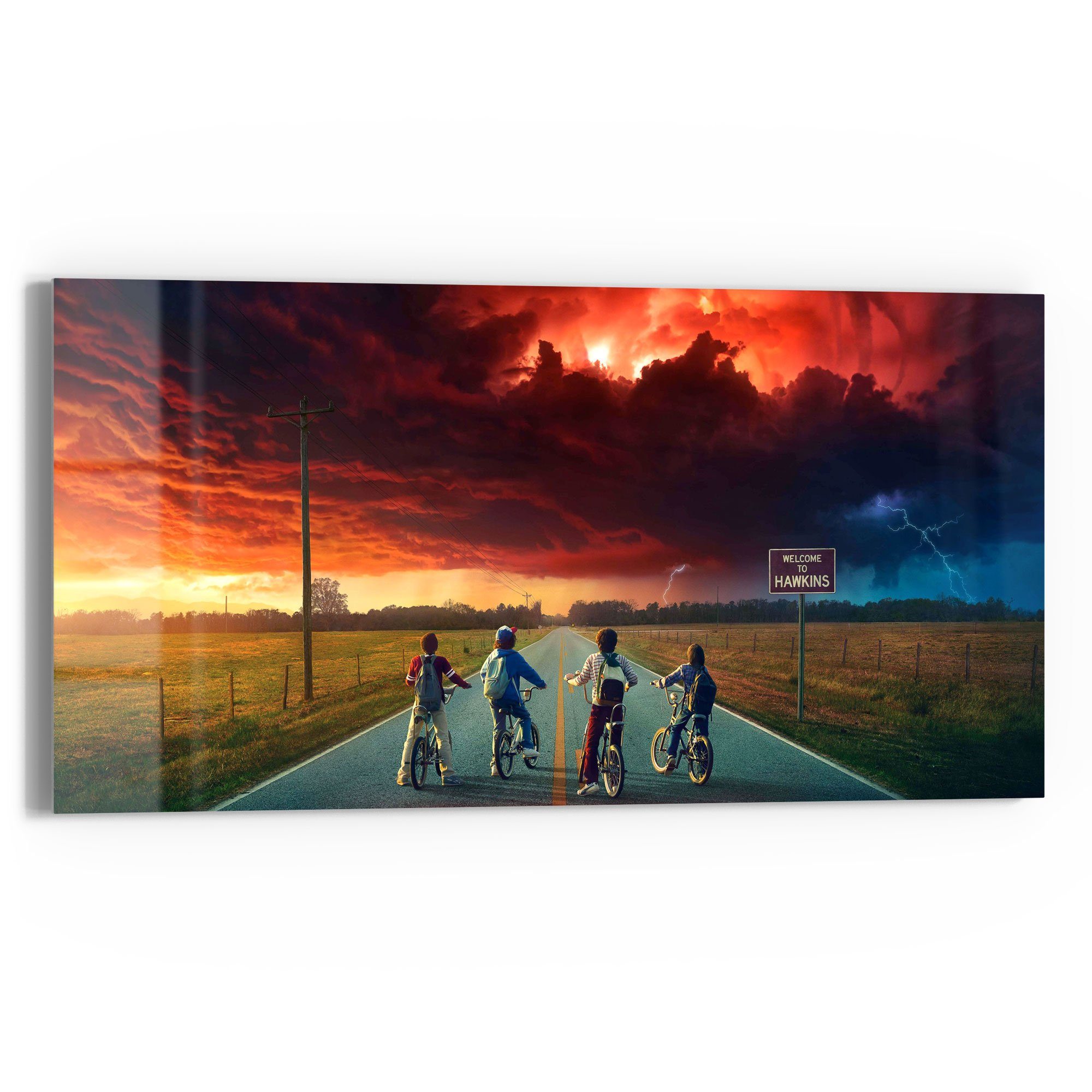 DEQORI Glasbild 'Stranger Things Mystisch', 'Stranger günstig online kaufen