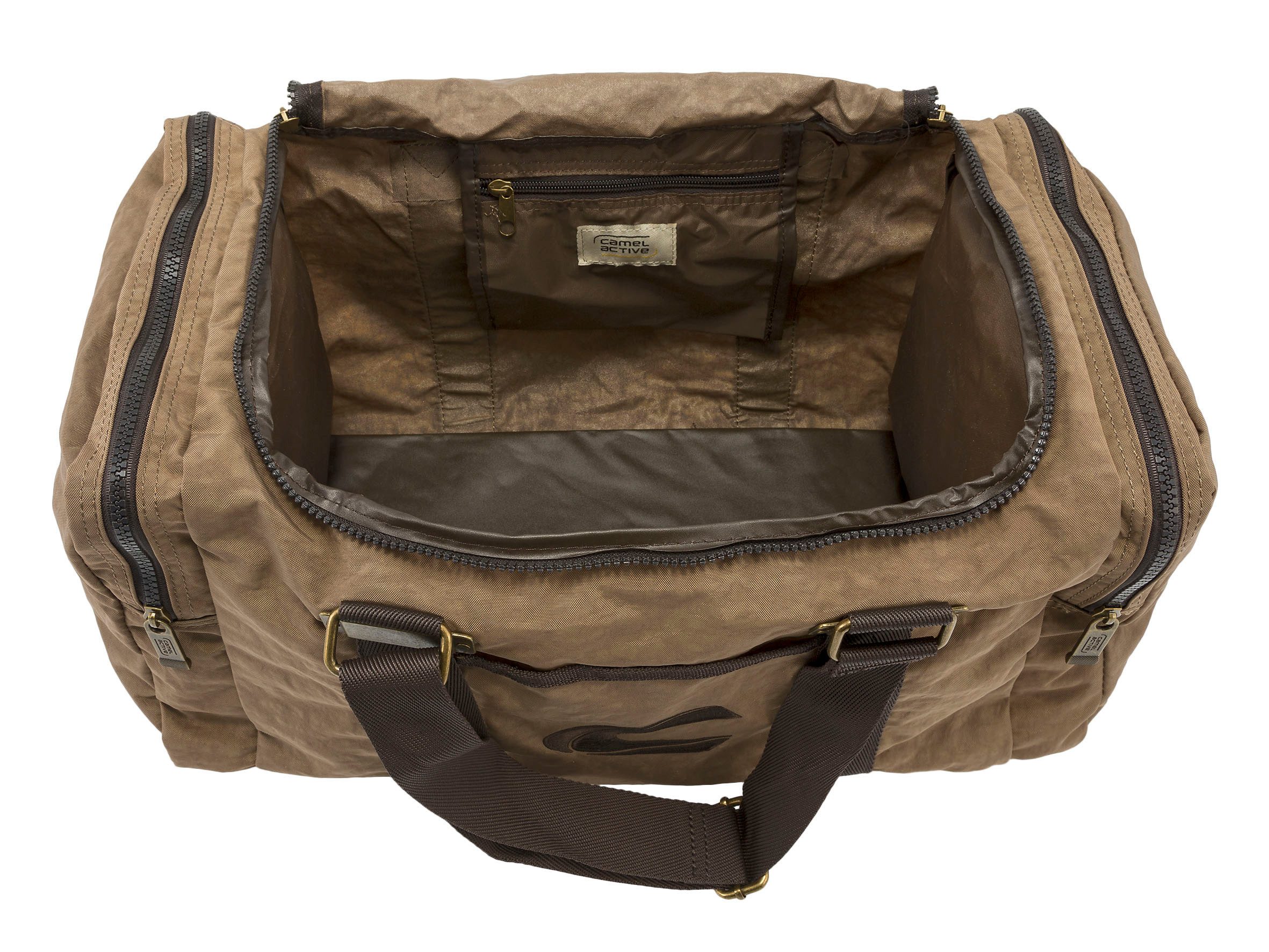 camel active Weekender Journey, Unisex Reisetasche mit vielen Funktionen und Logostickerei