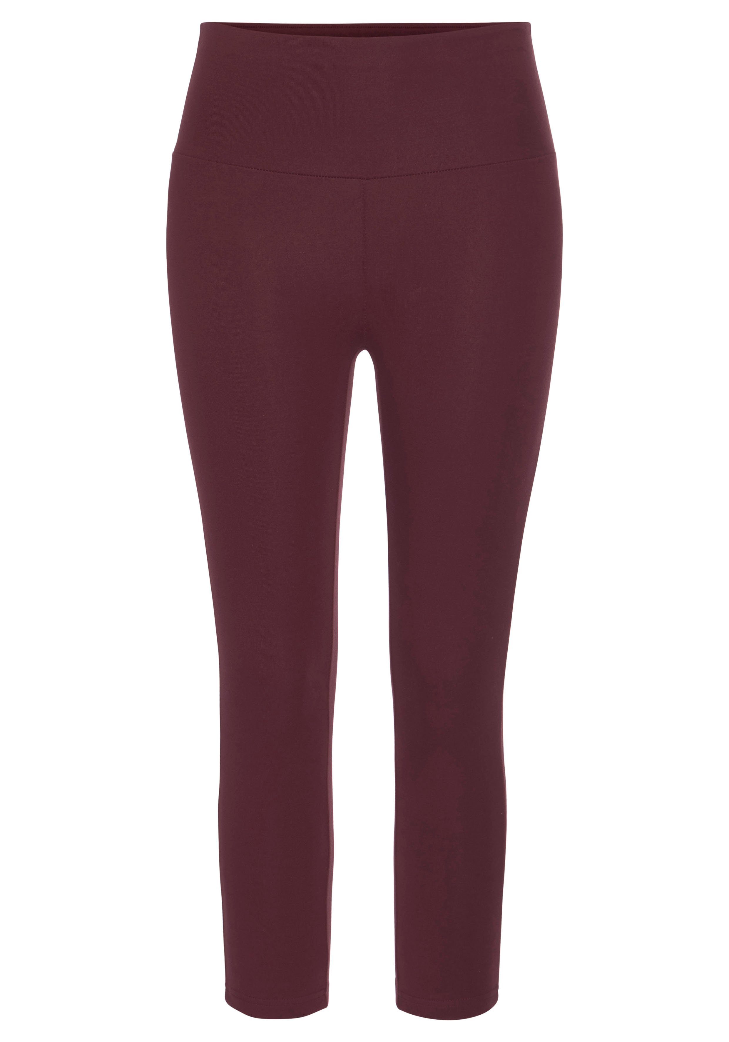 LASCANA Caprileggings, mit breitem weichem Bündchen, Loungewear günstig online kaufen