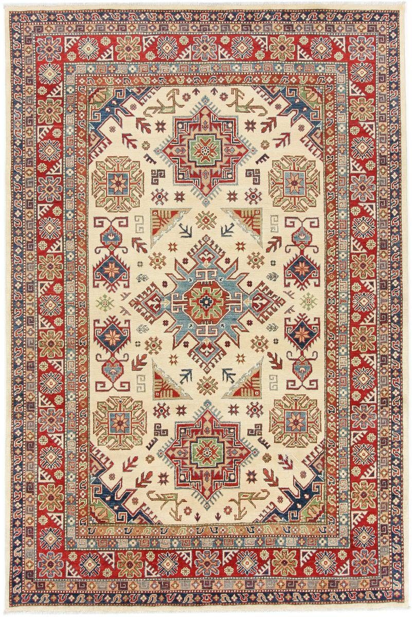 Orientteppich Kazak 199x300 Handgeknüpfter Orientteppich, Nain Trading, rechteckig, Höhe: 5 mm