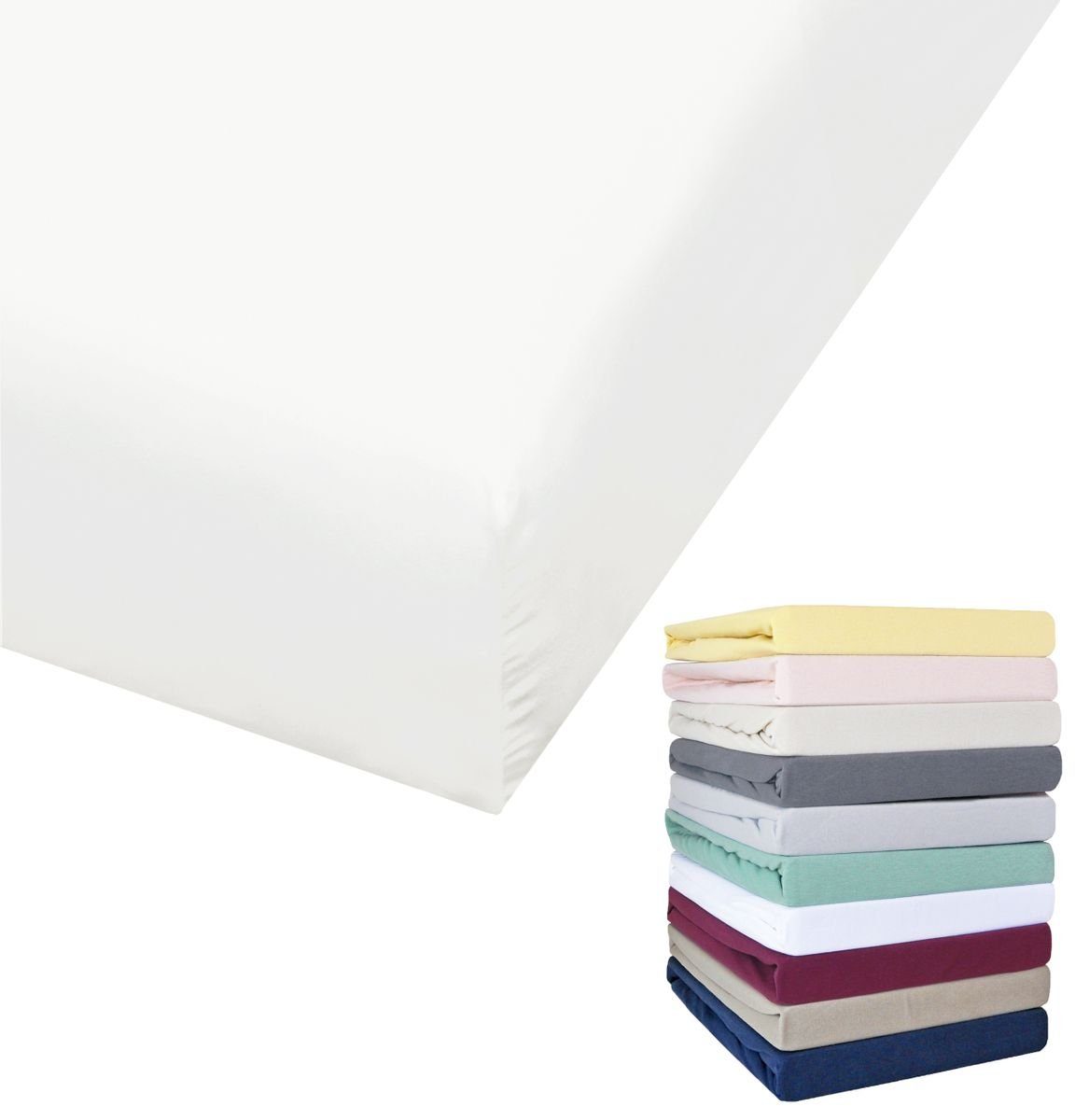 BIERBAUM Spannbettlaken JACK by Bierbaum große Auswahl 27cm Steghöhe, Jerse günstig online kaufen