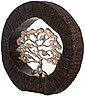 GILDE Dekoobjekt »Skulptur Beech, schwarz/silber« (1 Stück), Höhe 35 cm, handgefertigt, aus Metall und Holz, Motiv Baum, Wohnzimmer, Bild 3