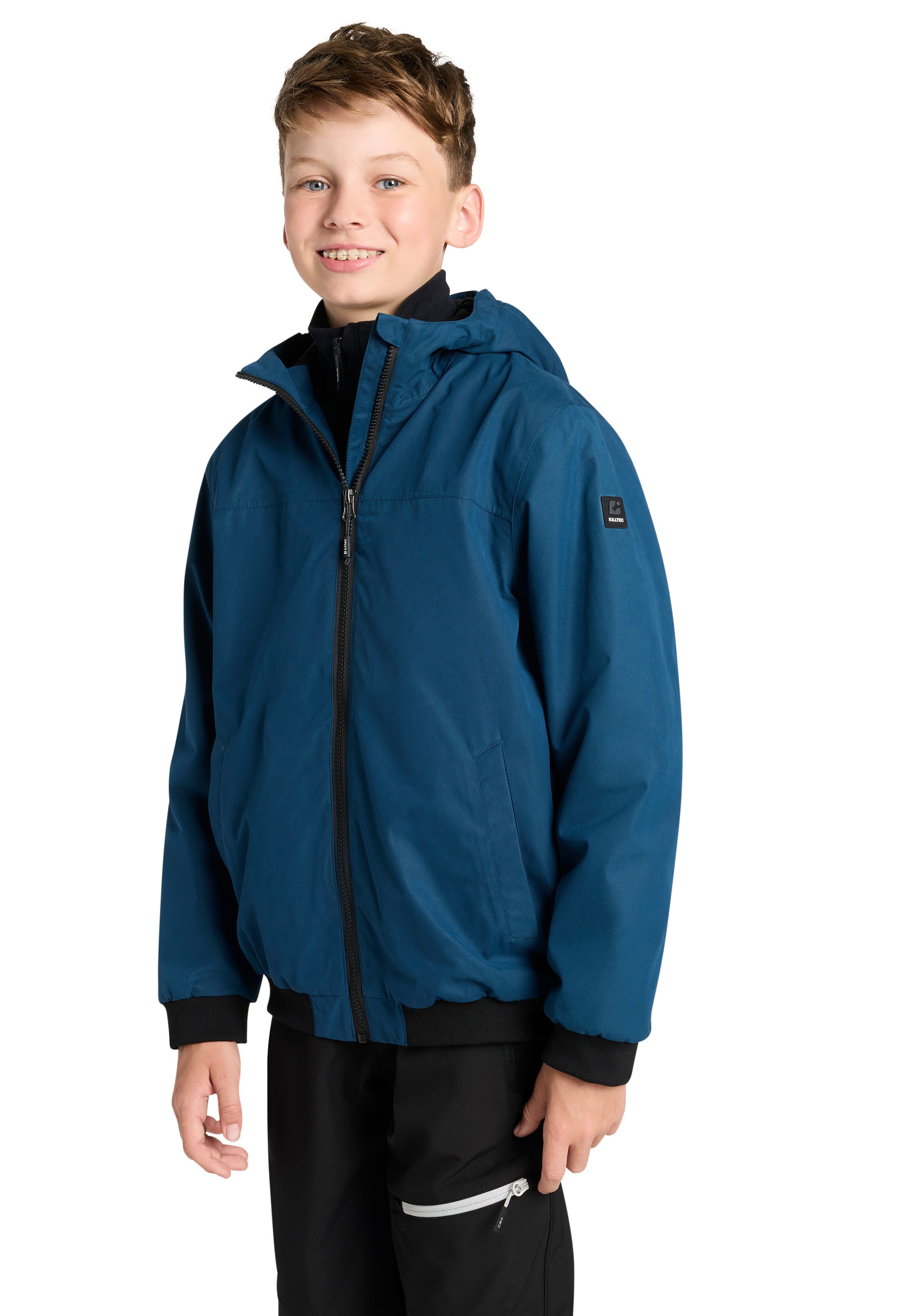 Killtec Regenjacke KOS 153 BYS JCKT OT mit wärmendem Futter, wasserabweisend, winddicht, normale Länge