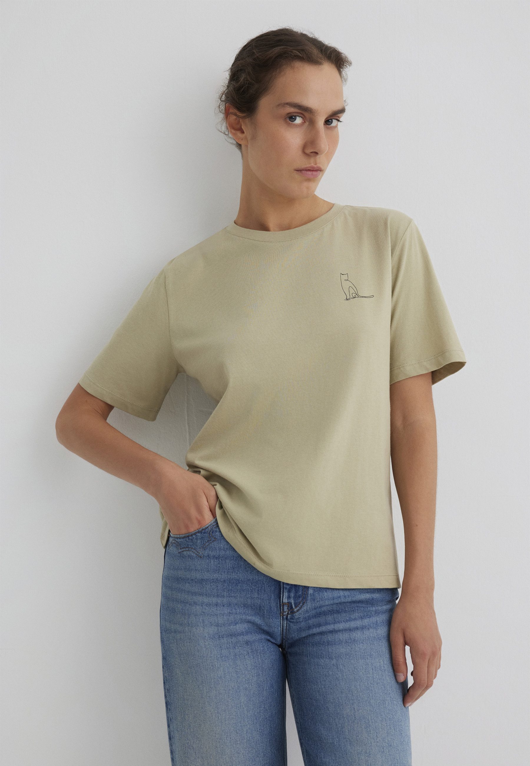 Mavi T-Shirt GRAPHIC TEES Katzen T-Shirt