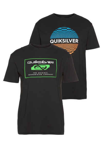 Quiksilver T-Shirt »MOON CLASH SS TEE PACK« (Packung, 2-tlg., 2er-Pack)