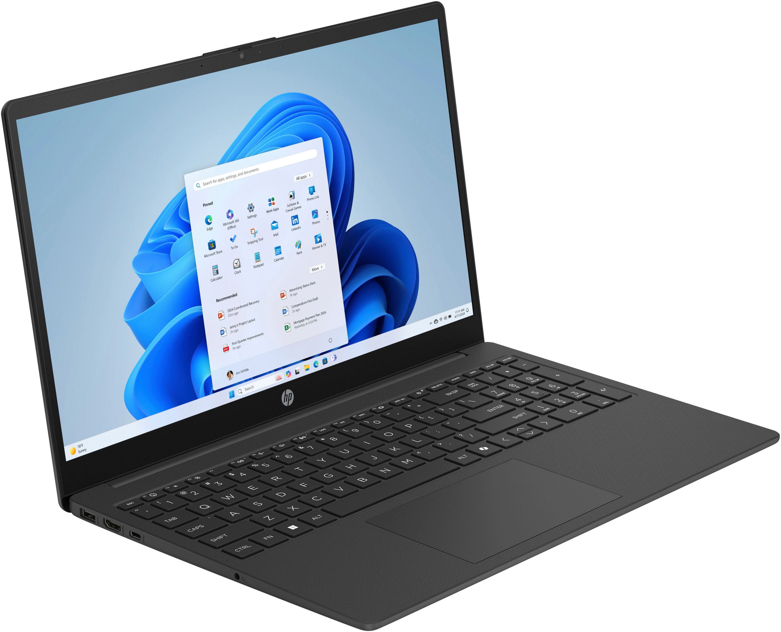 HP 15-fc0262ng Notebook (39,6 cm/15,6 Zoll, AMD Ryzen 5 5625U, Radeon Graphics, 16 GB, 1000 GB SSD)