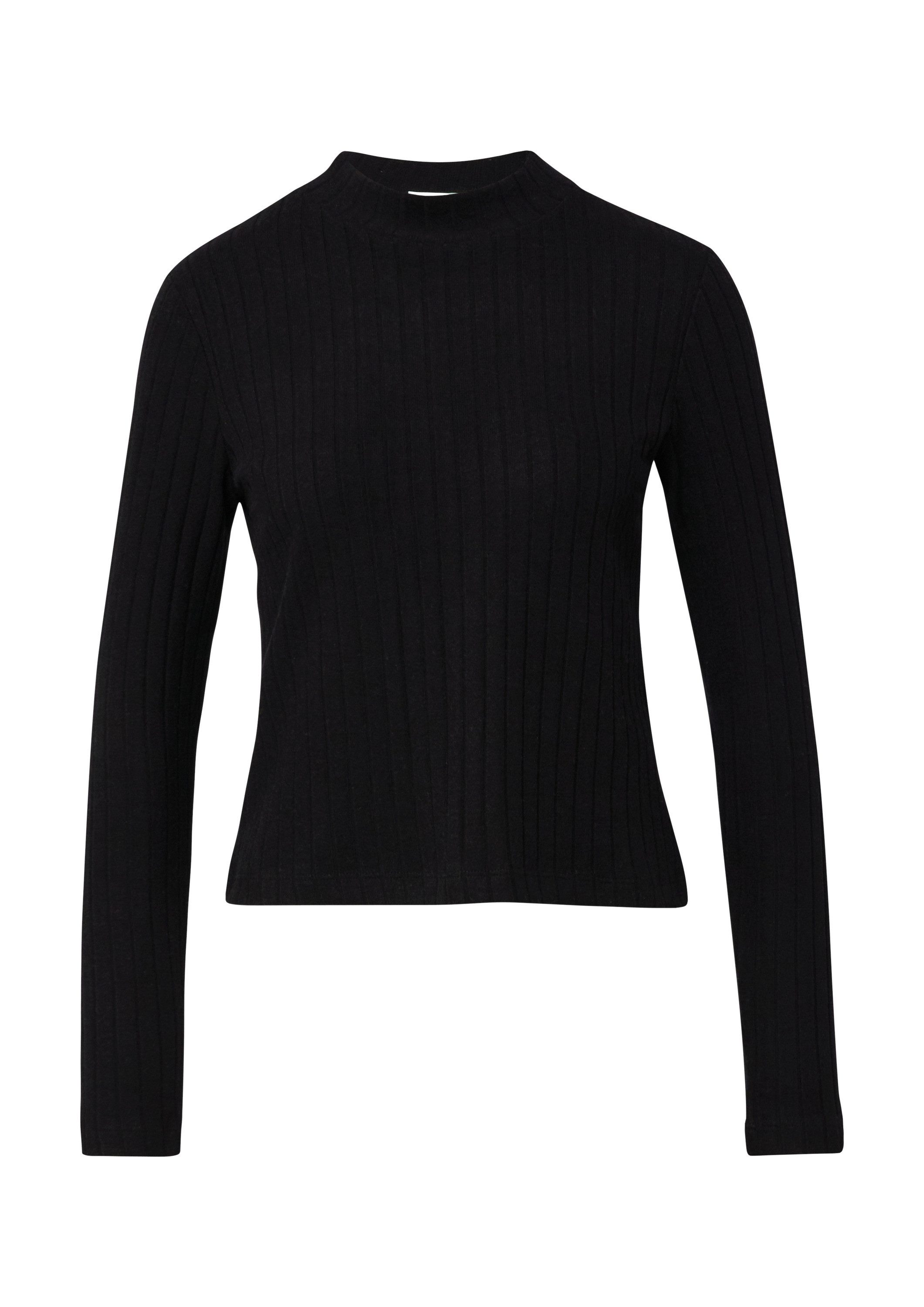 s.Oliver Langarmshirt T-Shirt Weiches Longsleeve mit Stehkragen günstig online kaufen