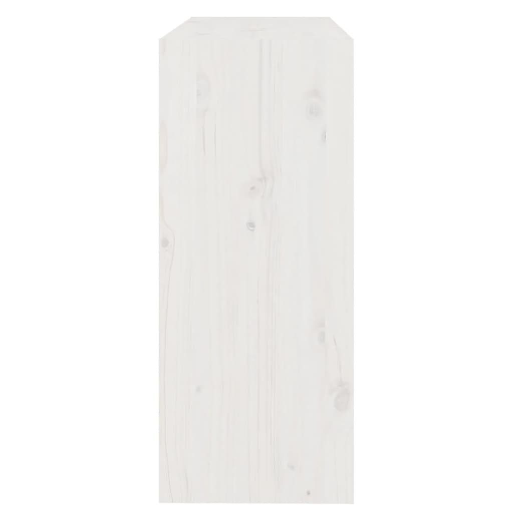 cm furnicato Bücherregal Massivholz Weiß Kiefer Raumteiler 80x30x71,5
