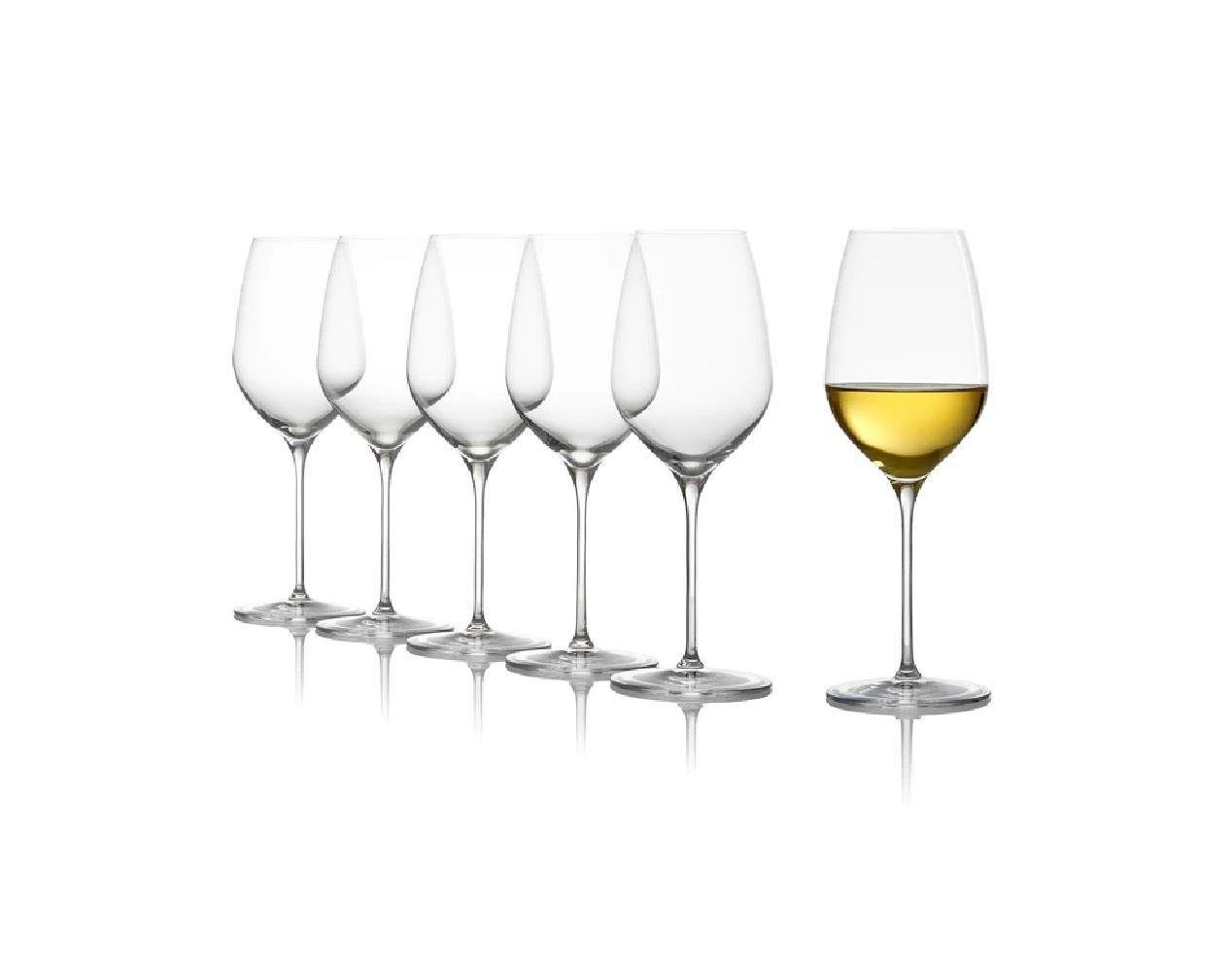 Stölzle Weinglas Stölzle Lausitz Fino Weißweinkelch 6er Set, Glas