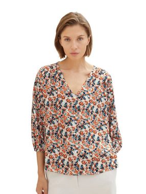 TOM TAILOR Druckbluse mit durchgehender Knopfleiste