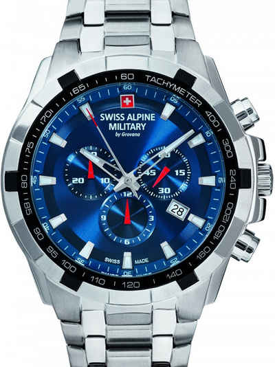 Quarzuhr Swiss Alpine Military 7043.9135 Chrono 46mm 10ATM