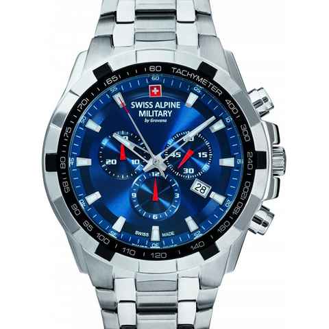 Quarzuhr Swiss Alpine Military 7043.9135 Chrono 46mm 10ATM