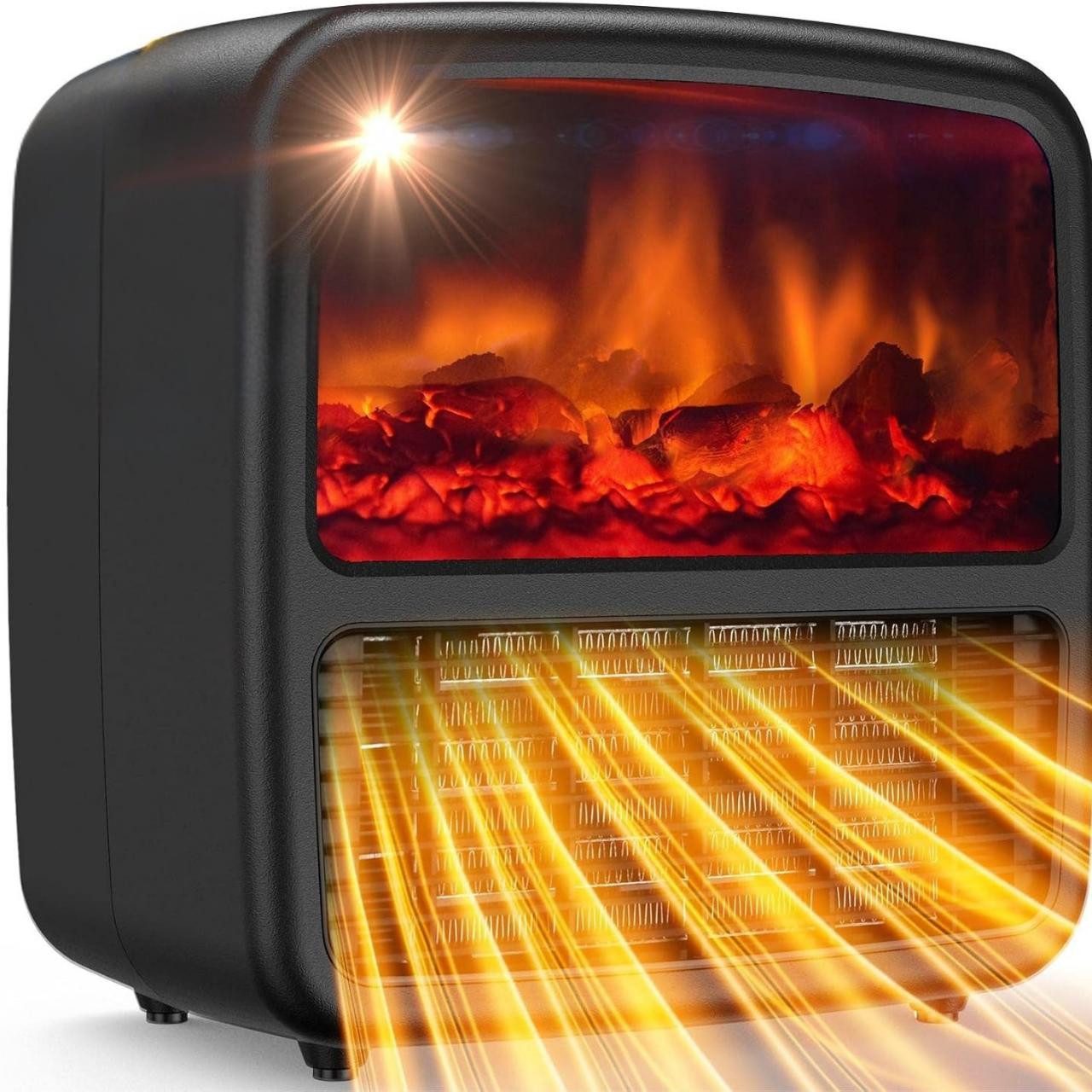 Diyarts Heizlüfter Keramik-Heizlüfter, 1500 W, mit Flammeneffekt, Sicherhei günstig online kaufen