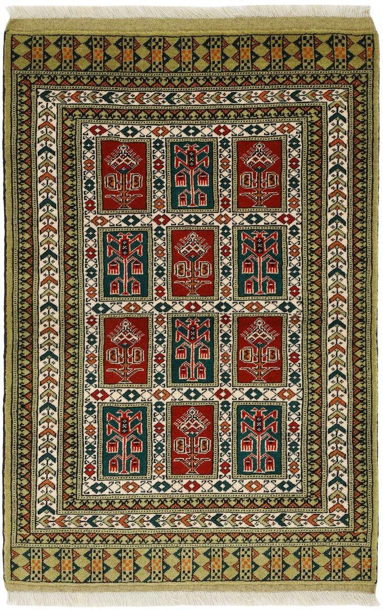 Orientteppich Turkaman 84x126 Handgeknüpfter Orientteppich Nain Perserteppich, 6 Trading, mm rechteckig, / Höhe