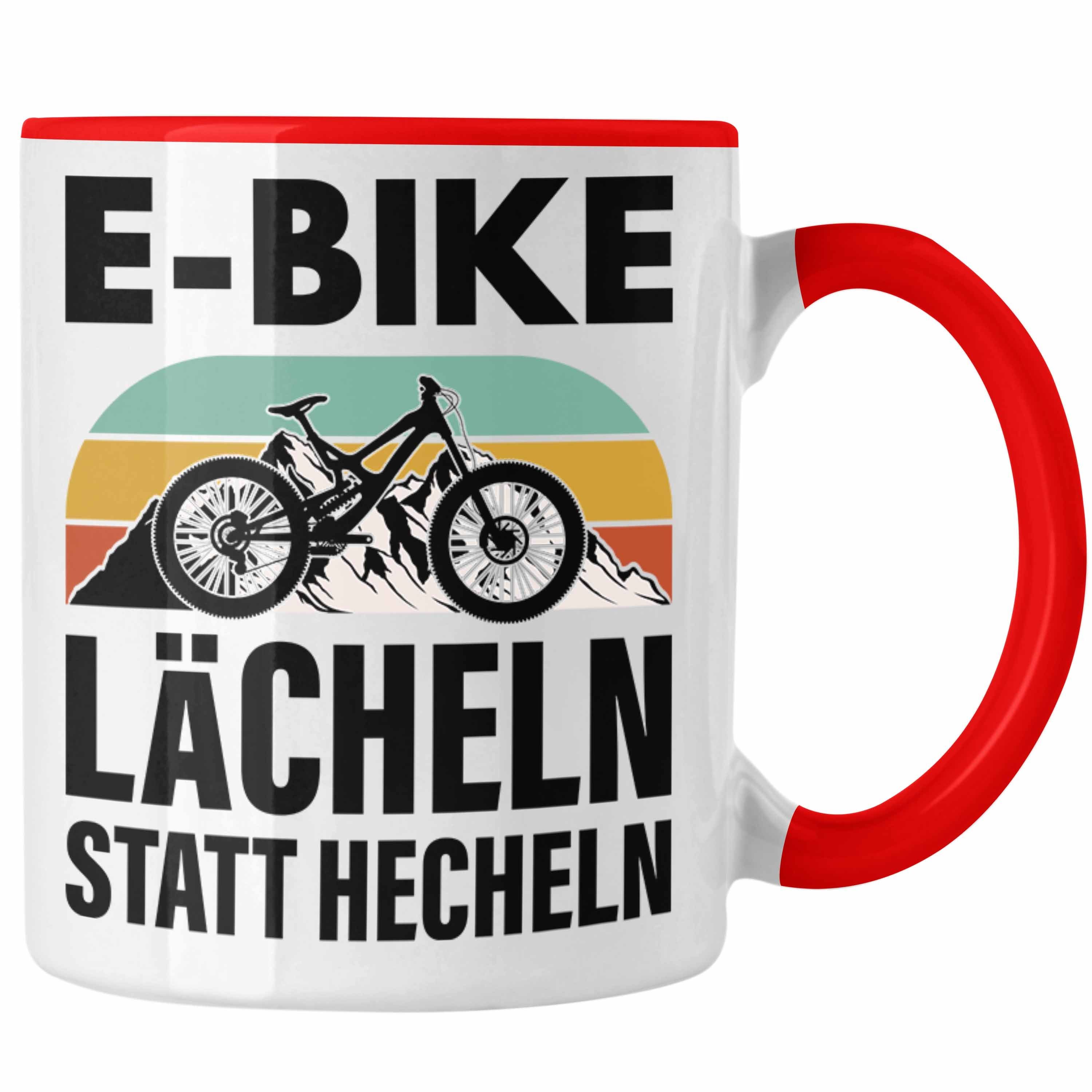 Trendation Tasse Trendation - Elektrofahrrad E-Bike Tasse mit Spruch Geschenk Ebike Lustige Geschenke Kaffeetasse Rentner