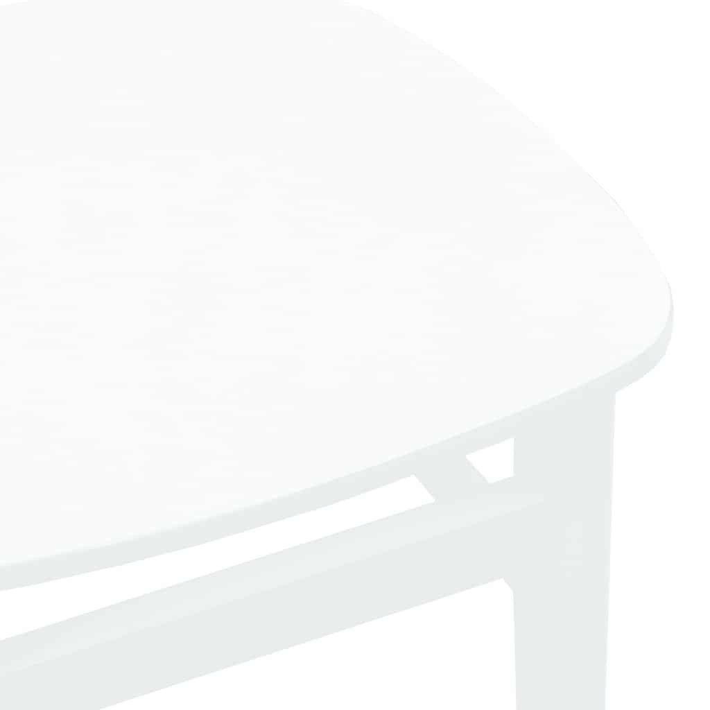 vidaXL Esszimmerstuhl Esszimmerstühle 2 Stk. Weiß Massivholz Gummibaum (2 St)