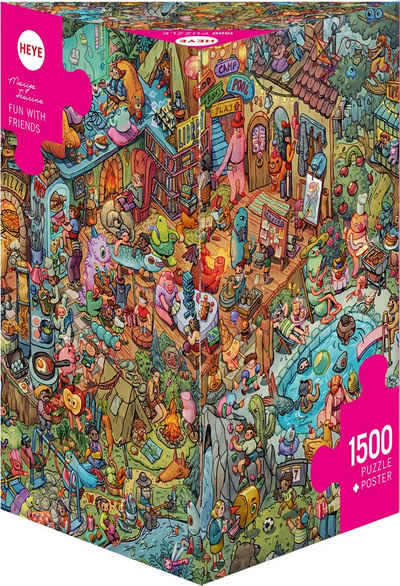 HEYE Puzzle Fun with Friends / Tiurina, 1000 Puzzleteile, Made in Europe