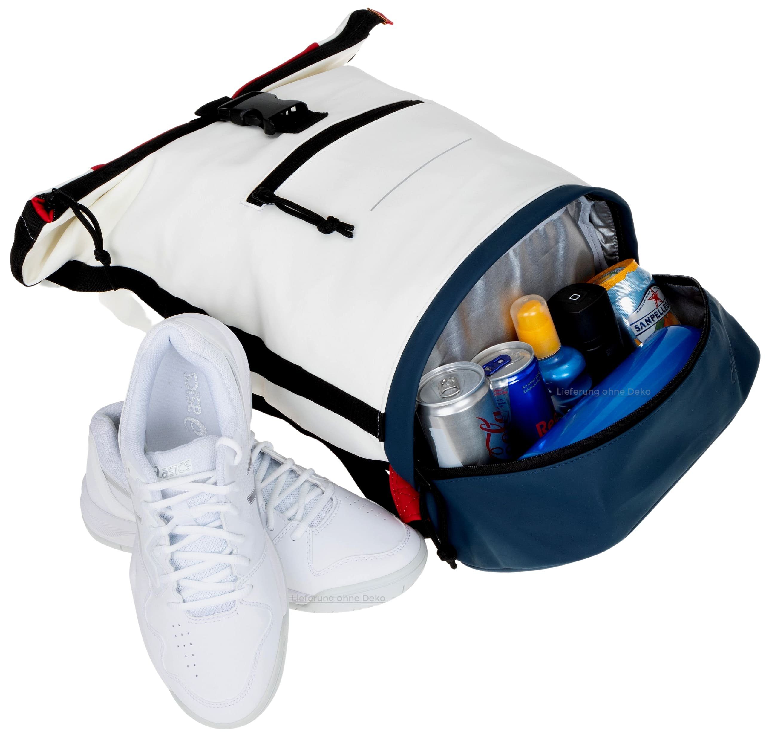 ELEPHANT Freizeitrucksack Time Bag aus Plane mit Bodenfach, Rucksack Laptoprucksack Daypack wasserabweisend + Trinkflasche – Bild 4 von 5