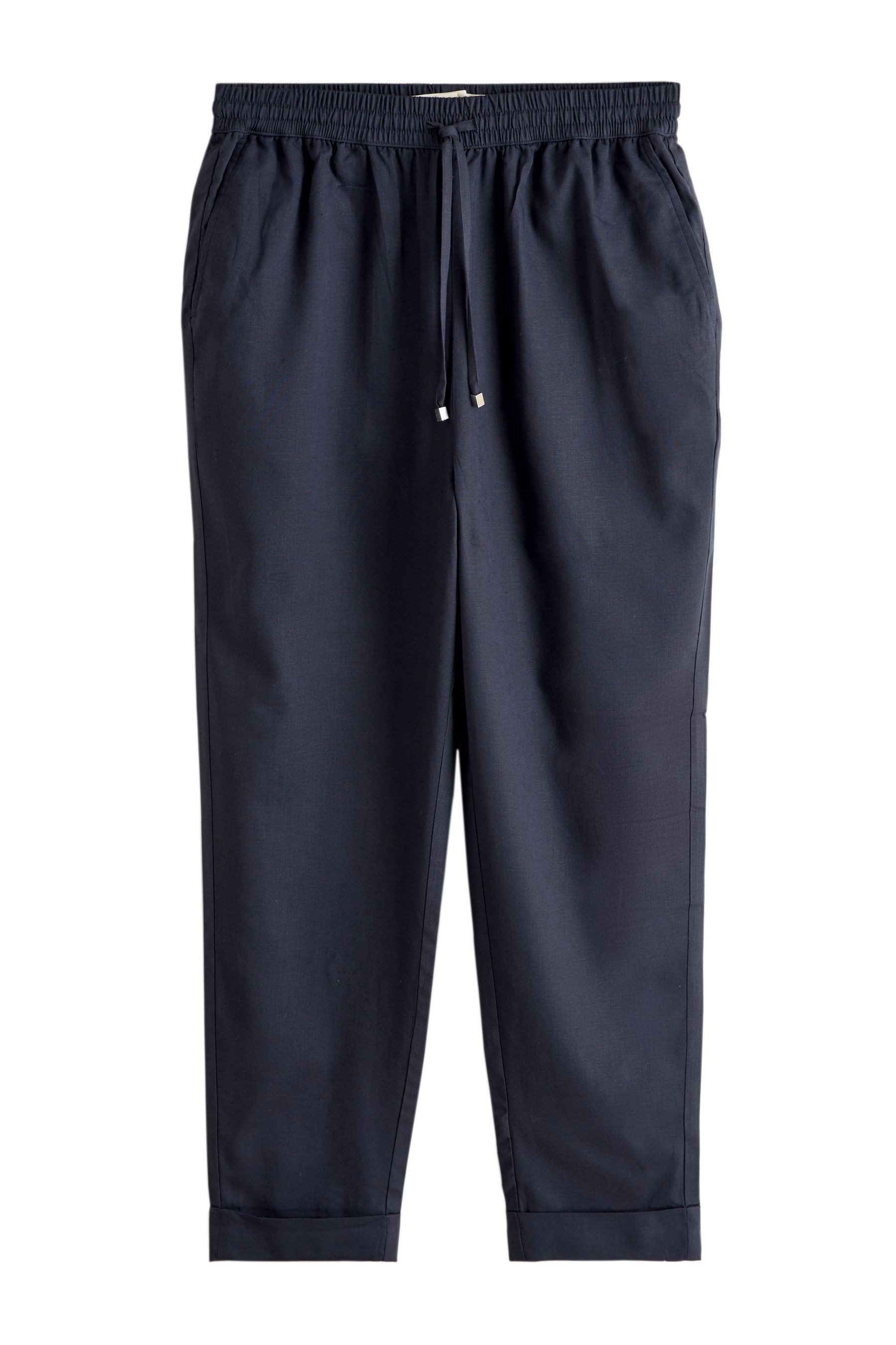 Next Leinenhose Schlupfhose mit konischem Beinschnitt, Kurzgröße (1-tlg) günstig online kaufen