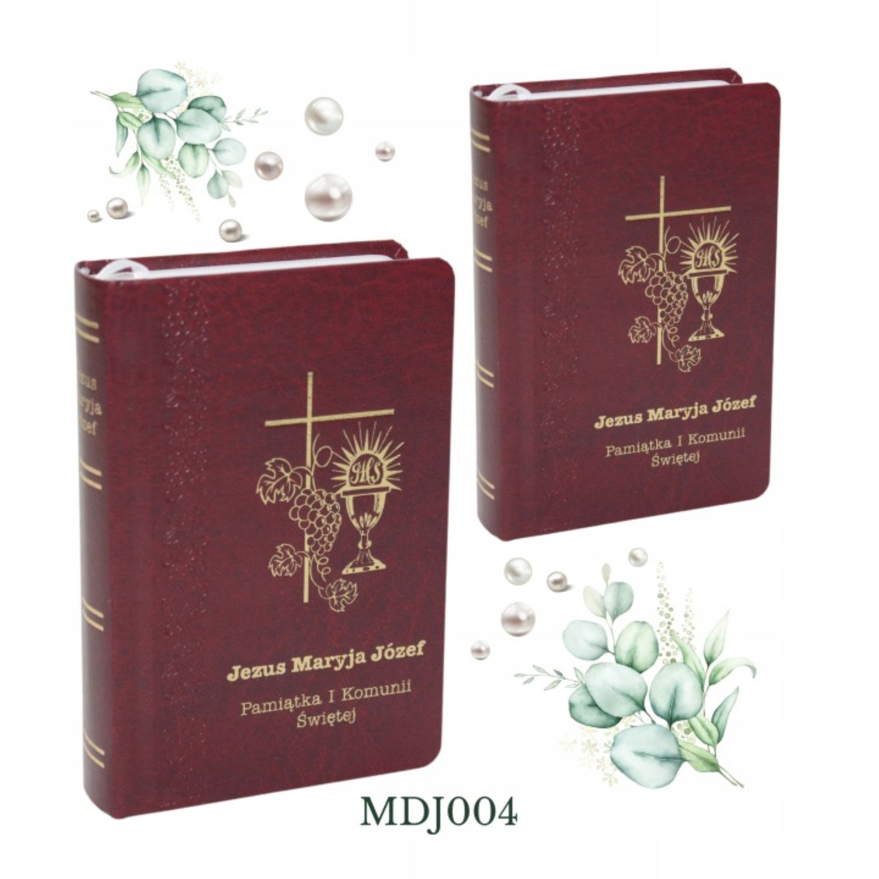 Festivalartikel Kommunionskarte Gebetbuch Kommunion Kinder Bordeaux Erstkommunion Geschenk