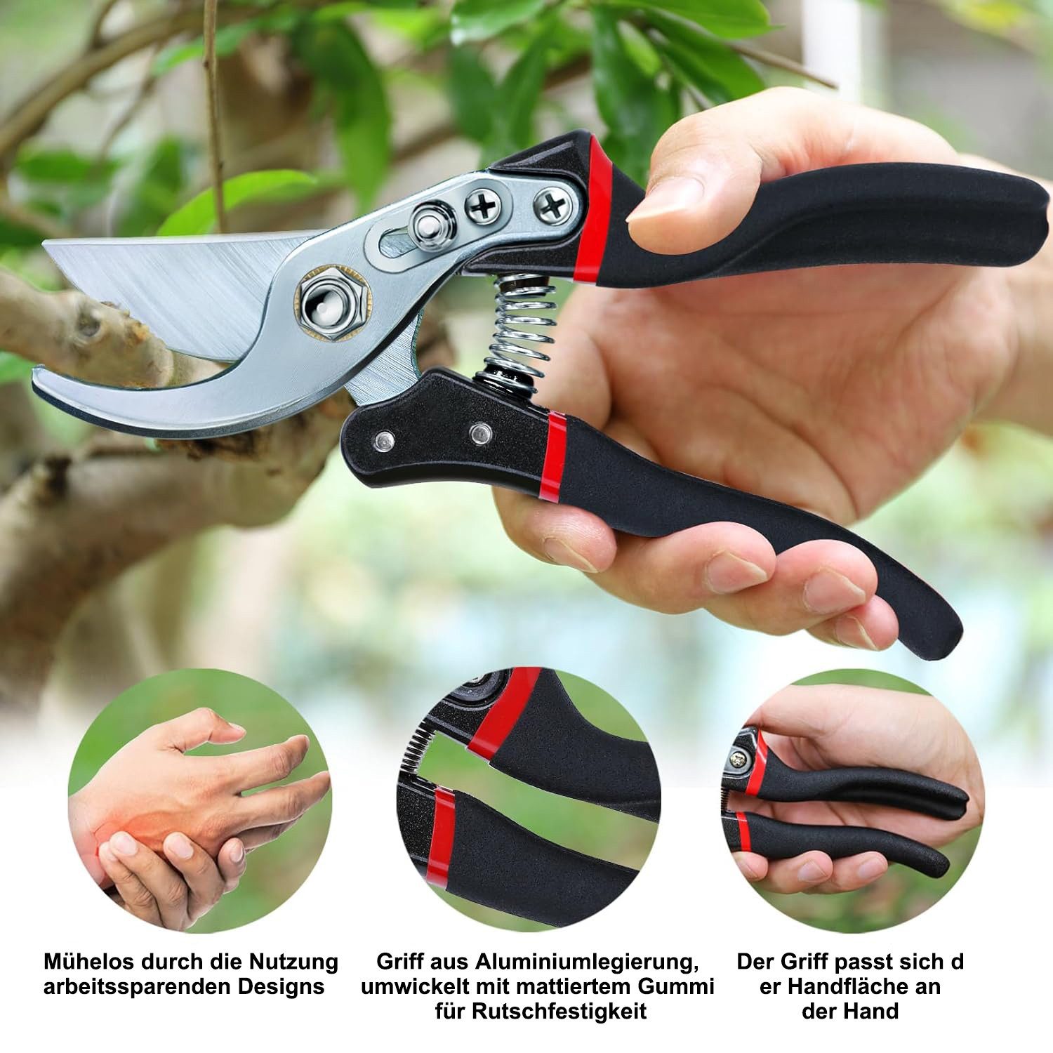 MODFU Gartenschere Prunerschere Pflanzenschere Floristenschere Baumtrimmer, günstig online kaufen