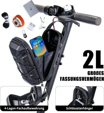 HEYHIPPO Scootertasche Scooter Tasche für Elektroroller, (Brandneue wasserdichte Roller Tasche Front Tube Bag), mit Multicolor Drawstrings