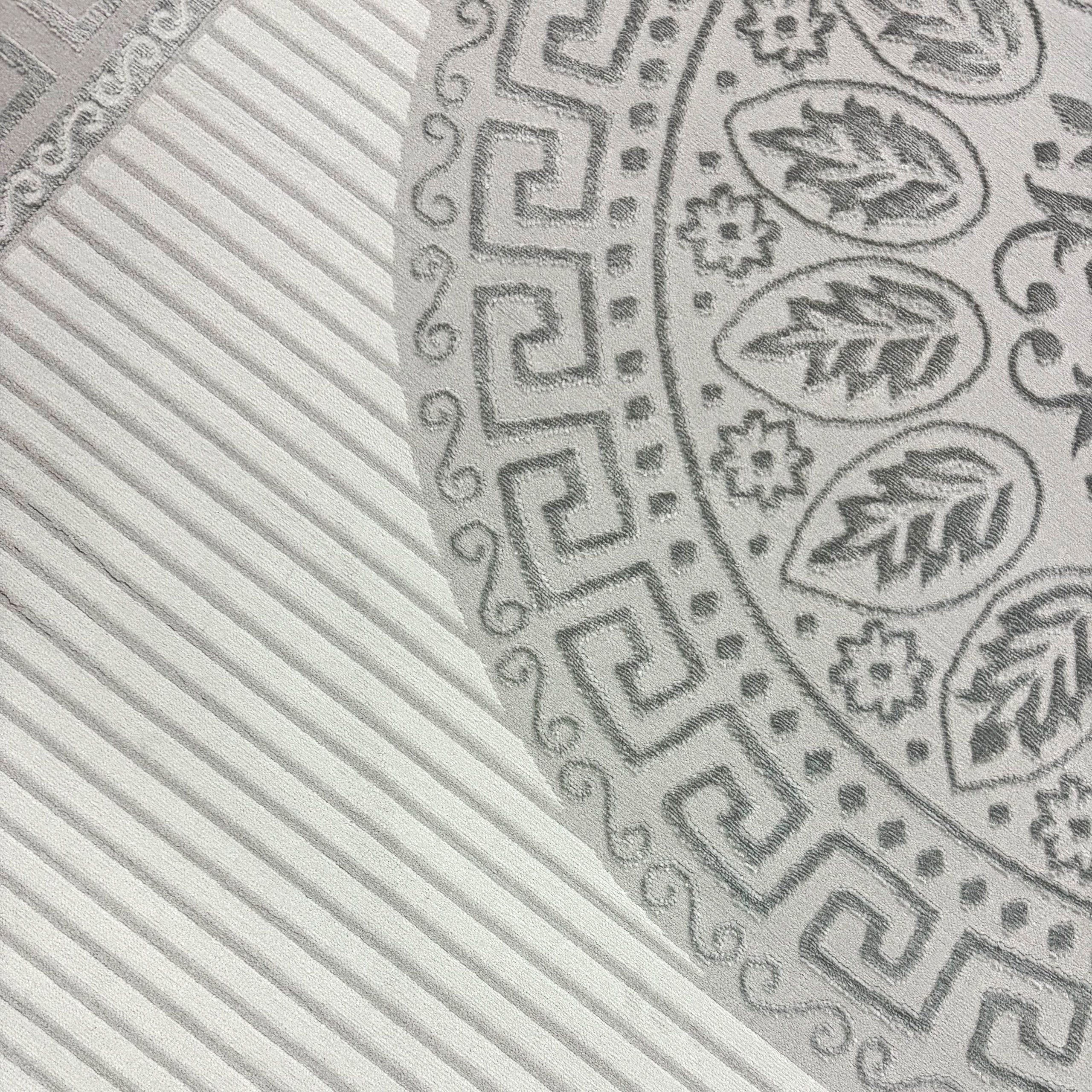 TeppichHome24 Designteppich Dekorative Motivstruktur, rechteckig, Höhe: 8 mm, pflegeleicht, strapazierfähig, für Fußbodenheizung geeignet – Bild 4 von 5