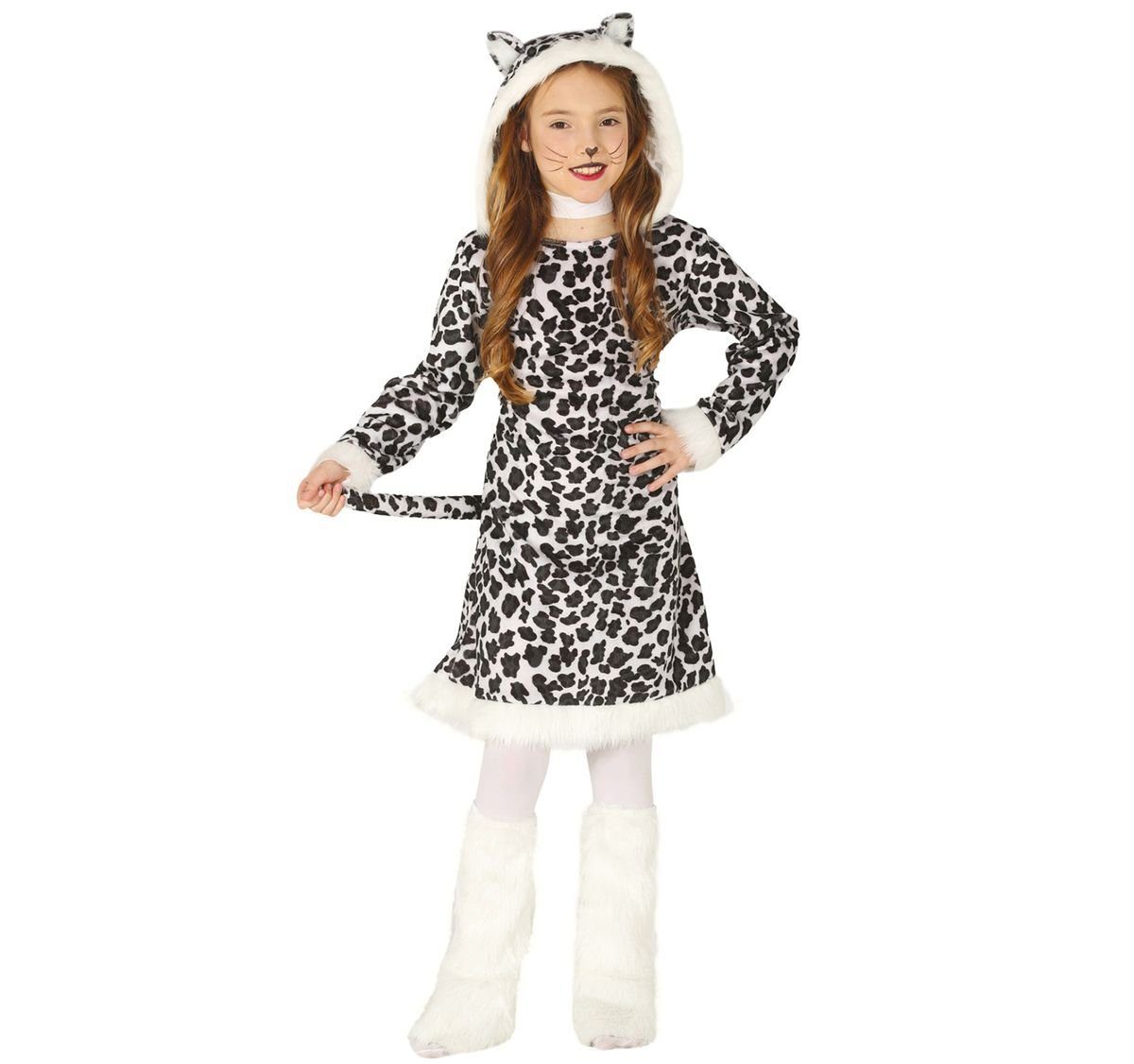 Fiestas Guirca Kostüm Leopard Kleid für Kinder