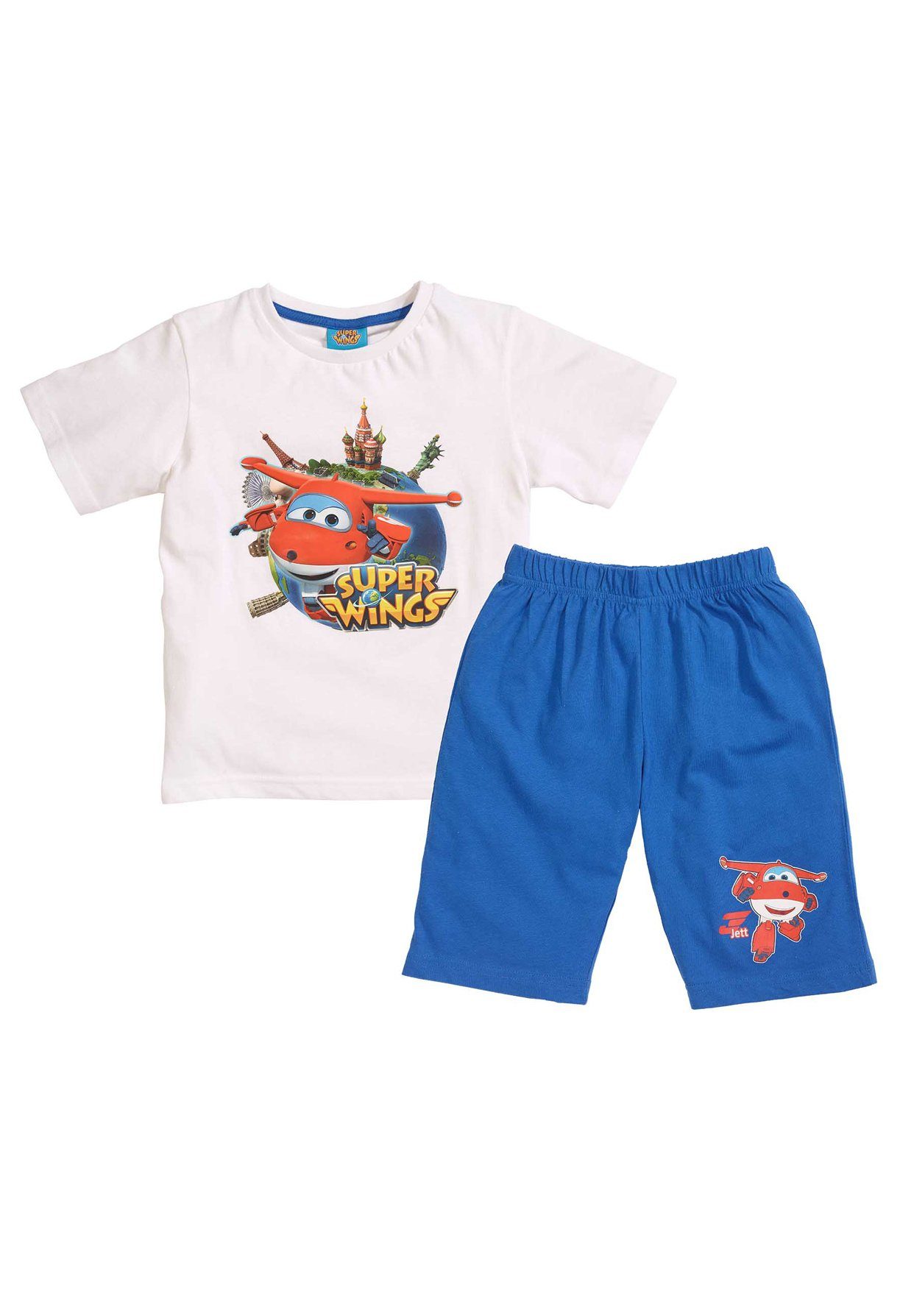 Super Wings Shorty Kinder Jungen Pyjama Schlaf-Set (2 tlg)