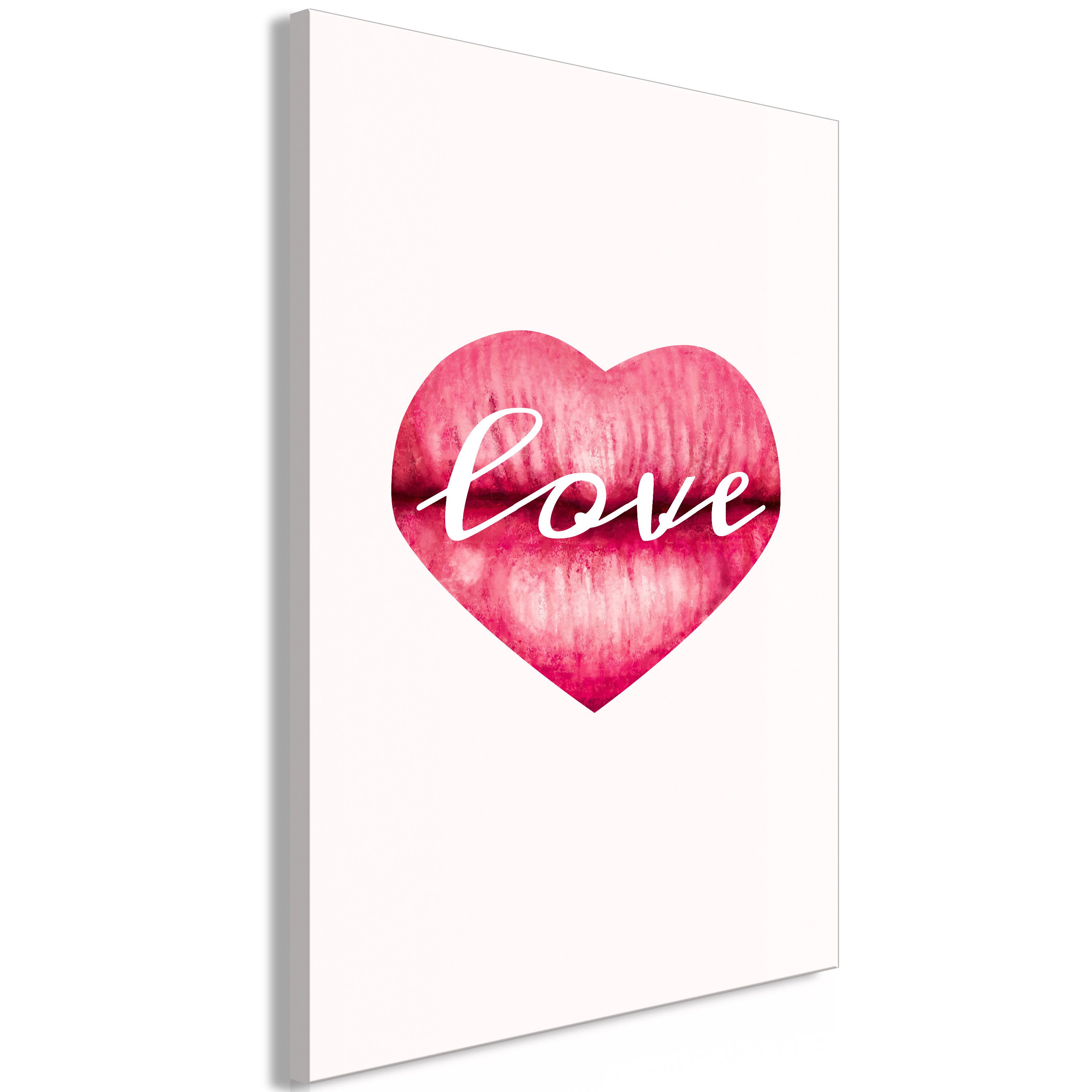 Artgeist Wandbild Love Lips (1 Part) Vertical. € 39,82, (€ 663,67 pro 1 qm).