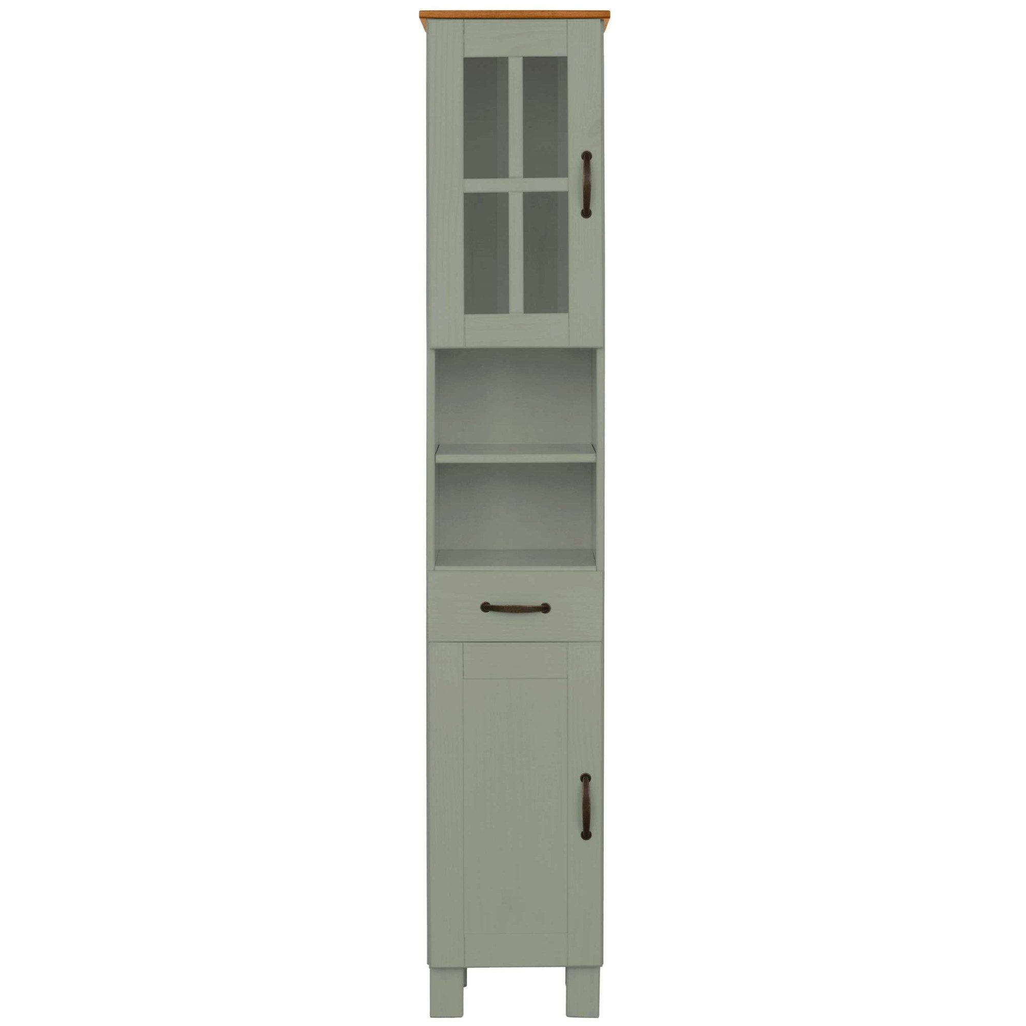 Home affaire Hochschrank Rodby FSC®-zertifiziertes Massivholz, Breite 33cm, Höhe 180cm