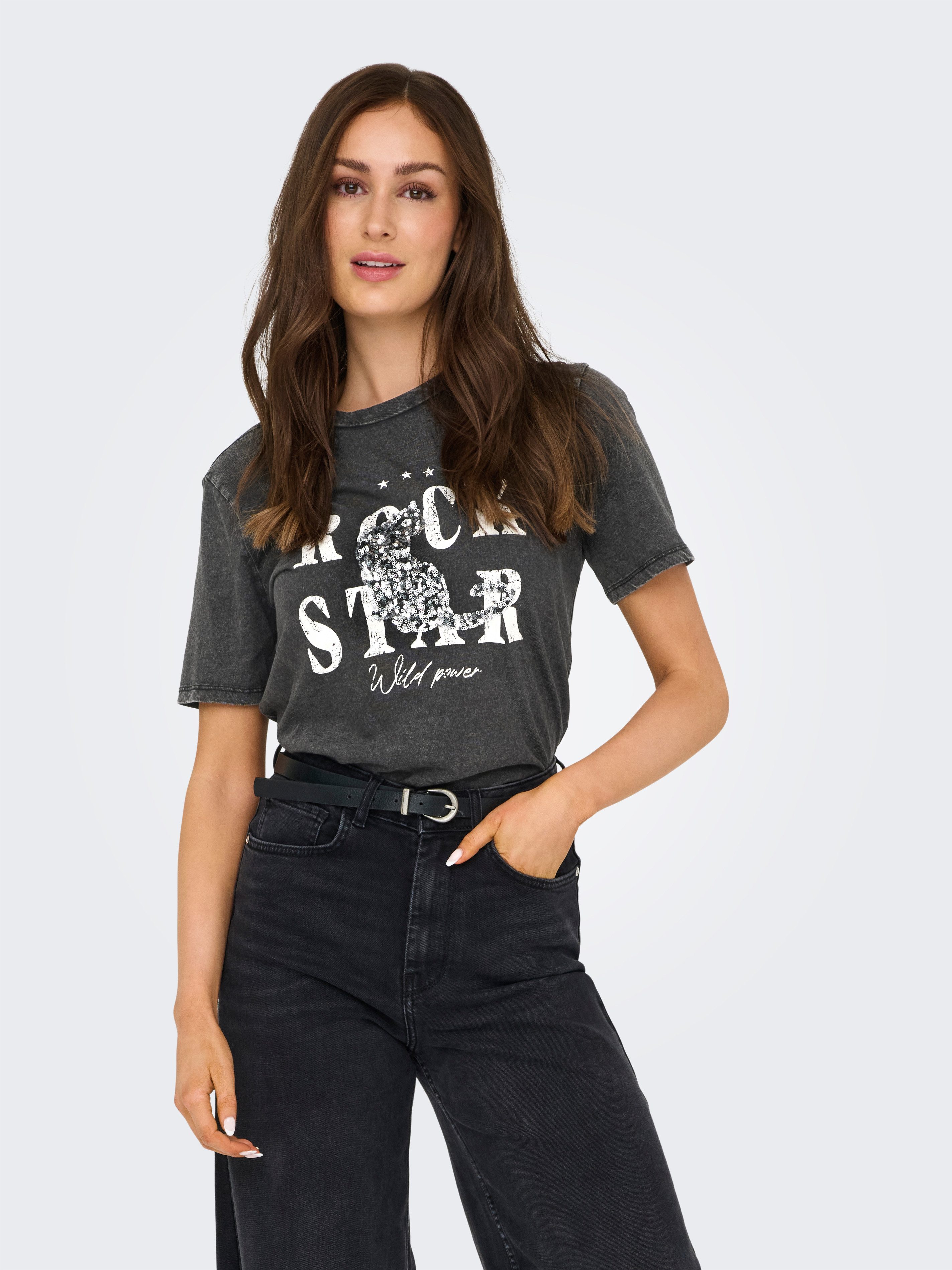 ONLY Kurzarmshirt ONLLUCY LIFE S/S TIGERS günstig online kaufen