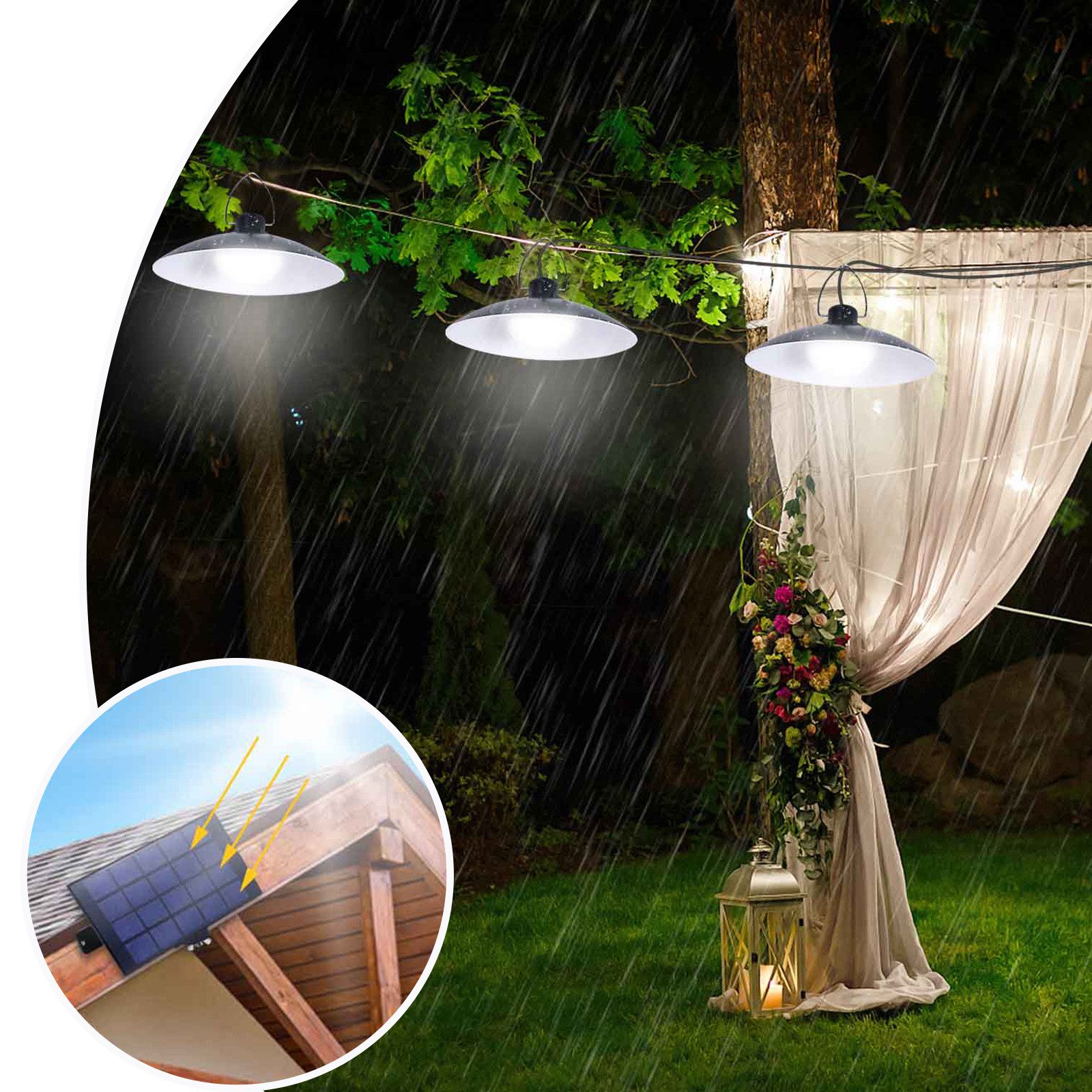 MUPOO LED Solarleuchte Solar Hängelampen 1/2/3/4 günstig online kaufen