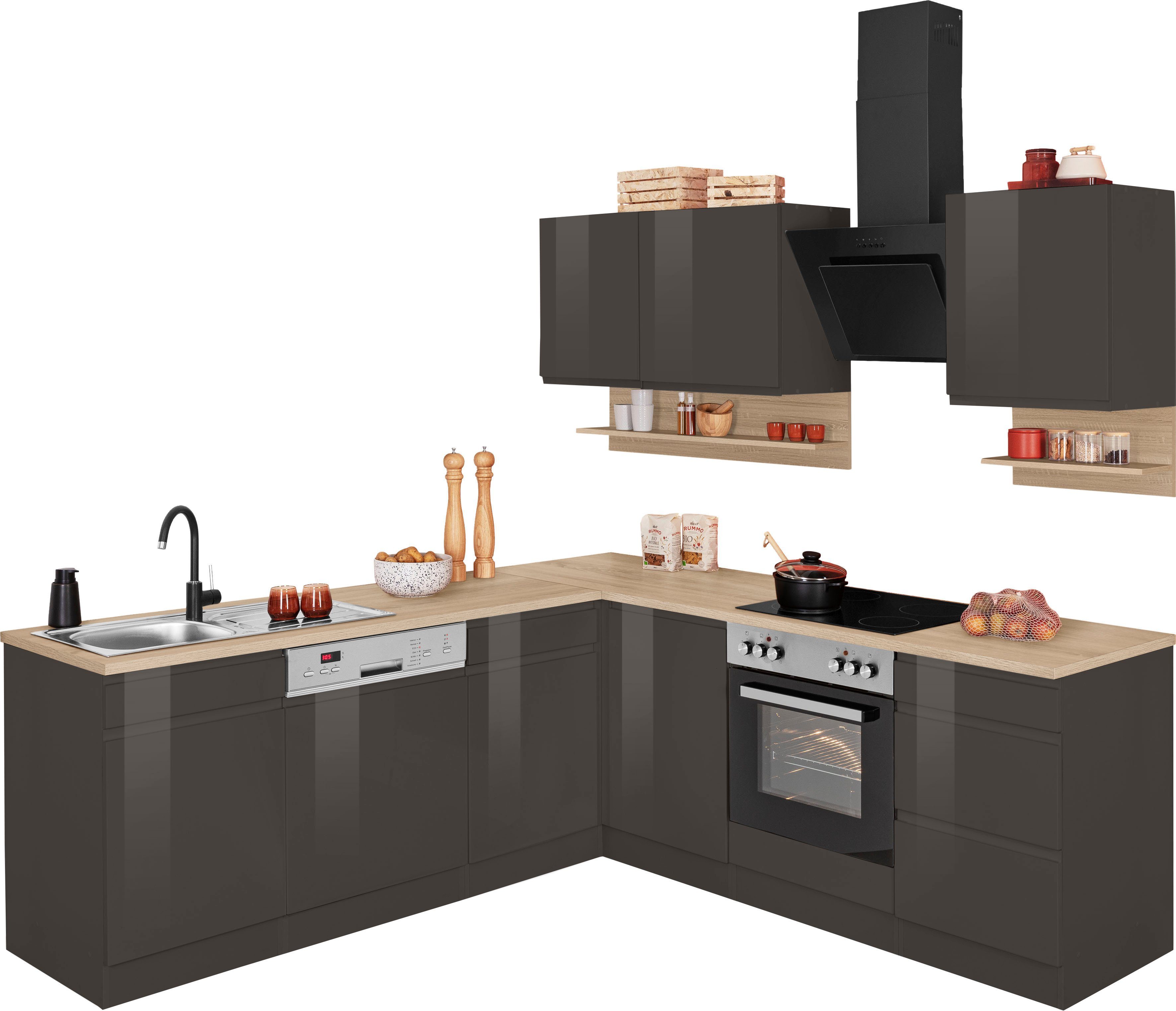 KOCHSTATION Winkelküche "KS-Virginia" Stellbreite 220/220 cm, wahlweise mit günstig online kaufen