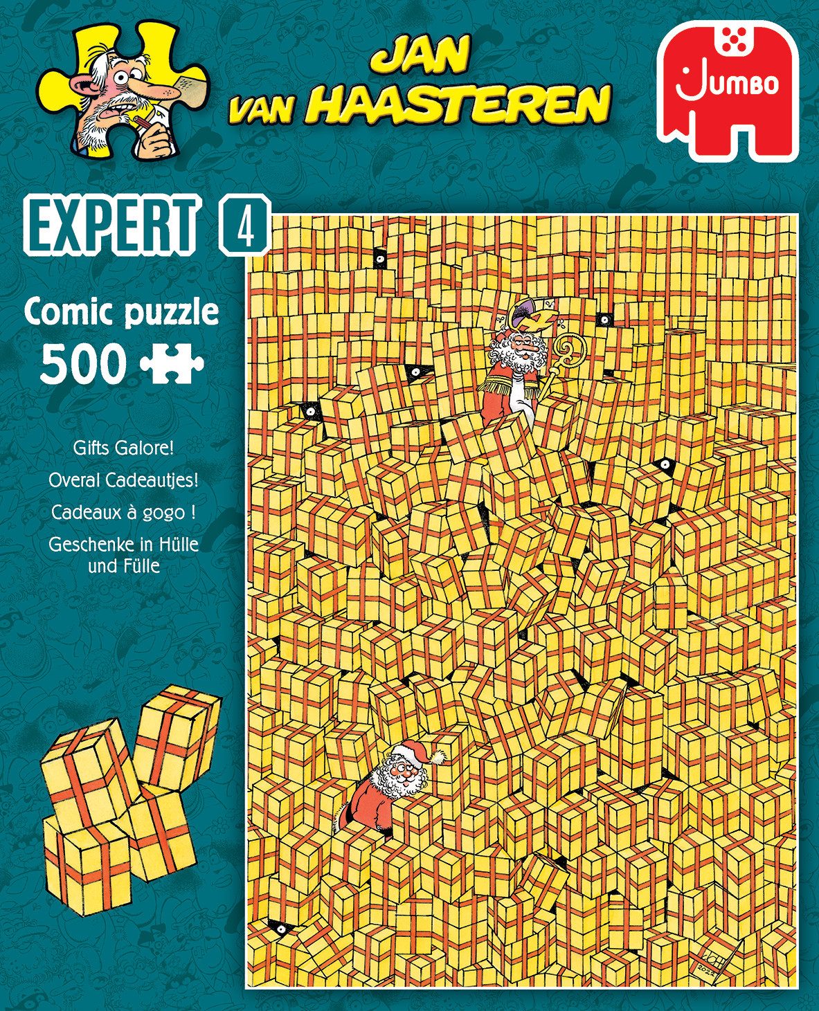 Jan van Haasteren Puzzle Jan van Haasteren Expert 4 Geschenke in Hülle und Fülle Puzzle, 500 Puzzleteile