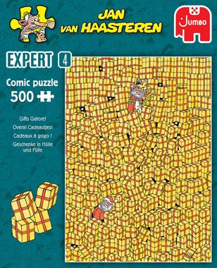 Jumbo Spiele Puzzle Jan van Haasteren Expert 4 Geschenke Puzzle, 500 Puzzleteile