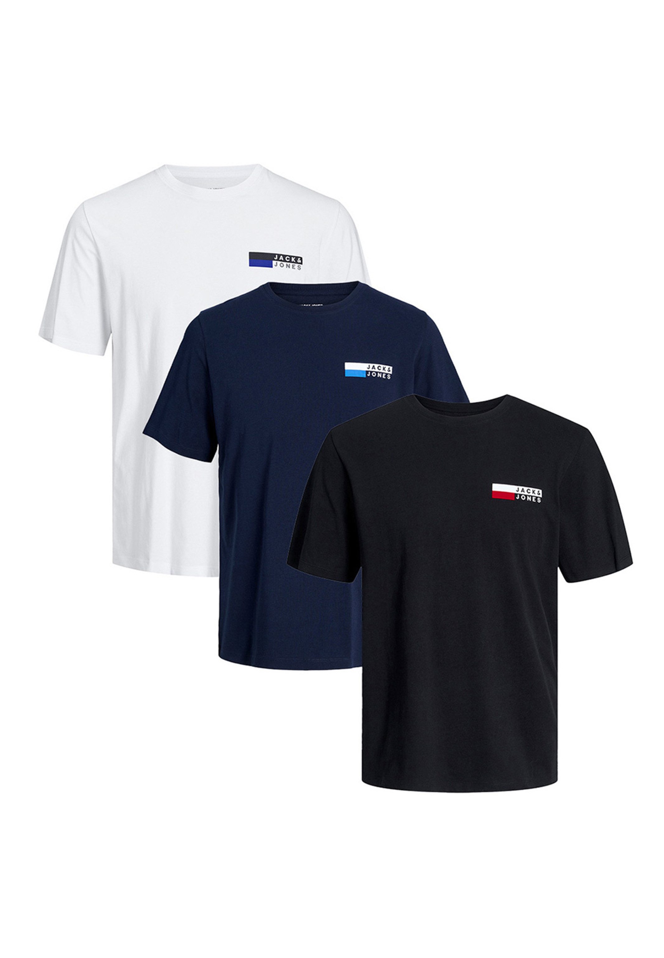 Jack & Jones T-Shirt 3er Pack günstig online kaufen