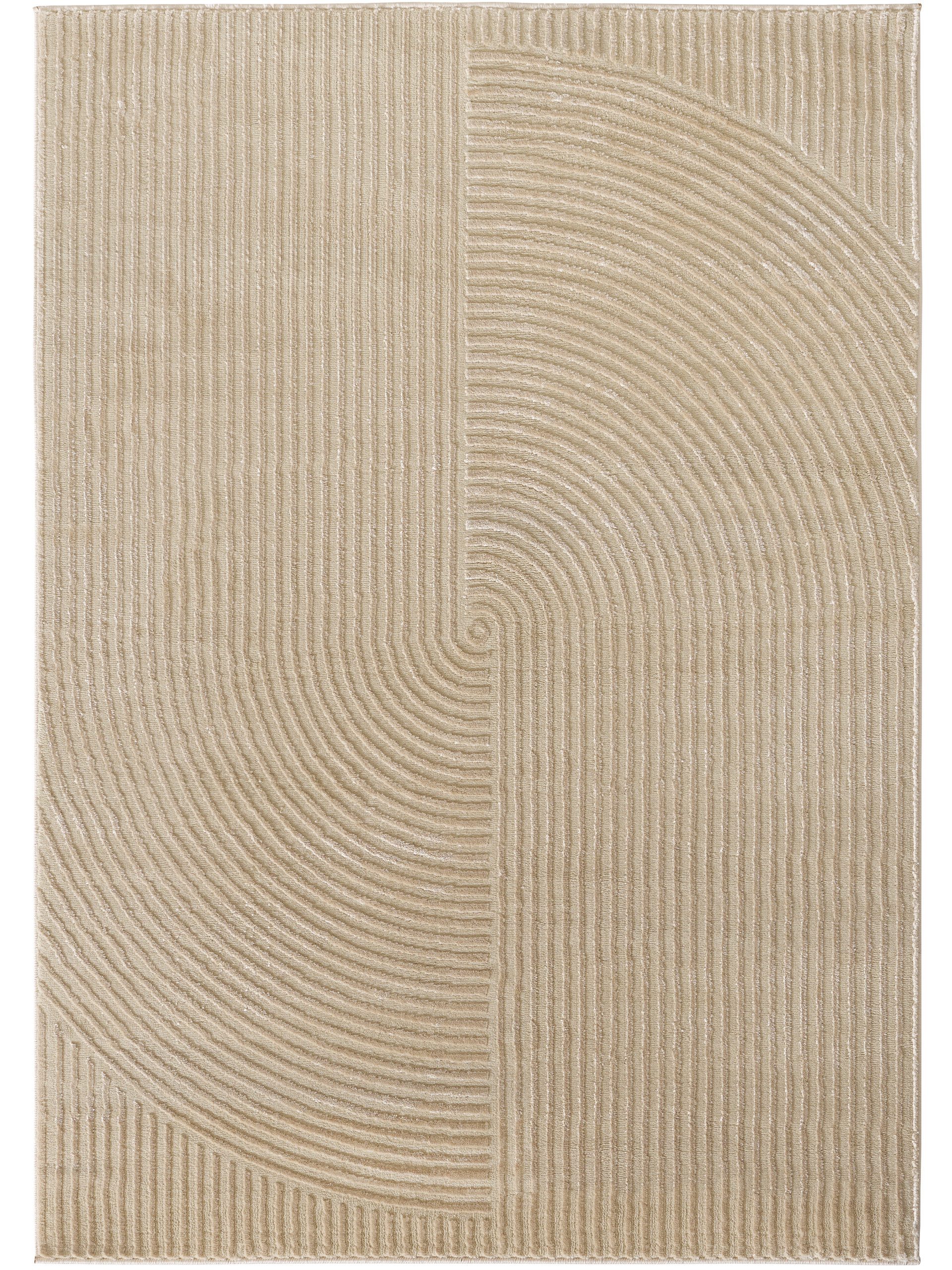 Sehrazat Teppich Rio 1700, auch als Läufer, rechteckig, Höhe: 7 mm, Kurzflor, grafisches Hoch Tief Muster, Wohnzimmer