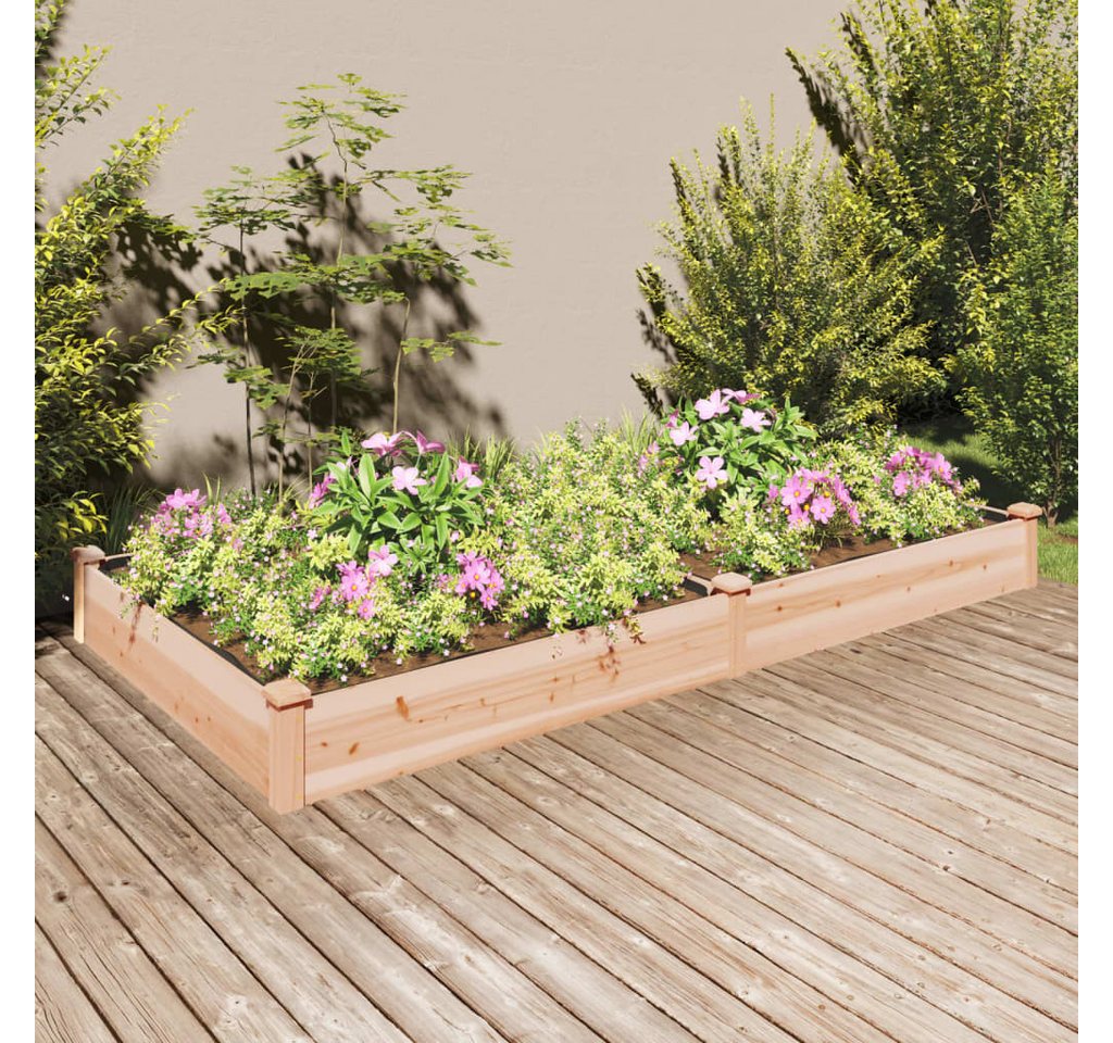 Thumbnail - furnicato Hochbeet mit Einsatz 240x120x25 cm Massivholz Tanne