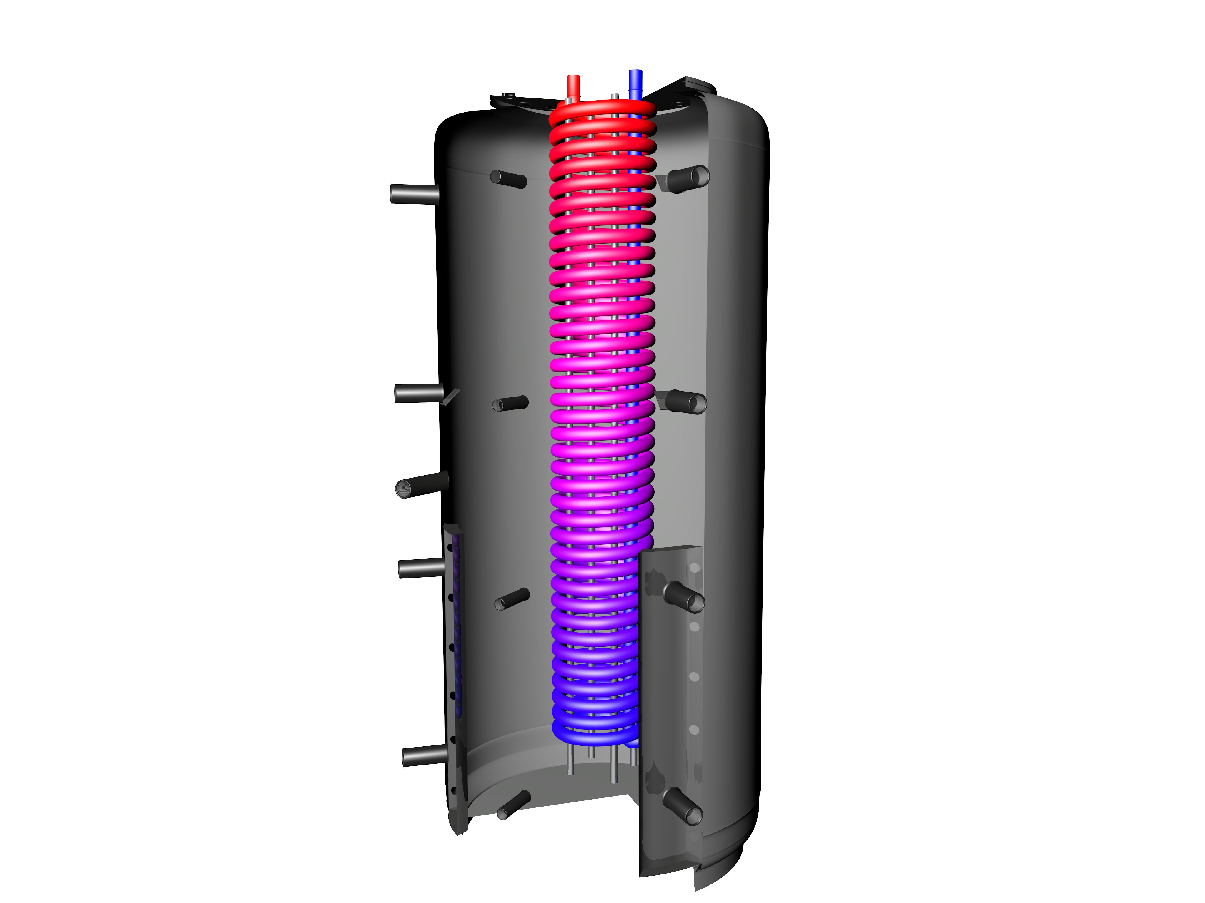 Alpha Thermotec Wärme-Pufferspeicher Hygienespeicher exkl. Isolierung - 0 WT, 1000 l
