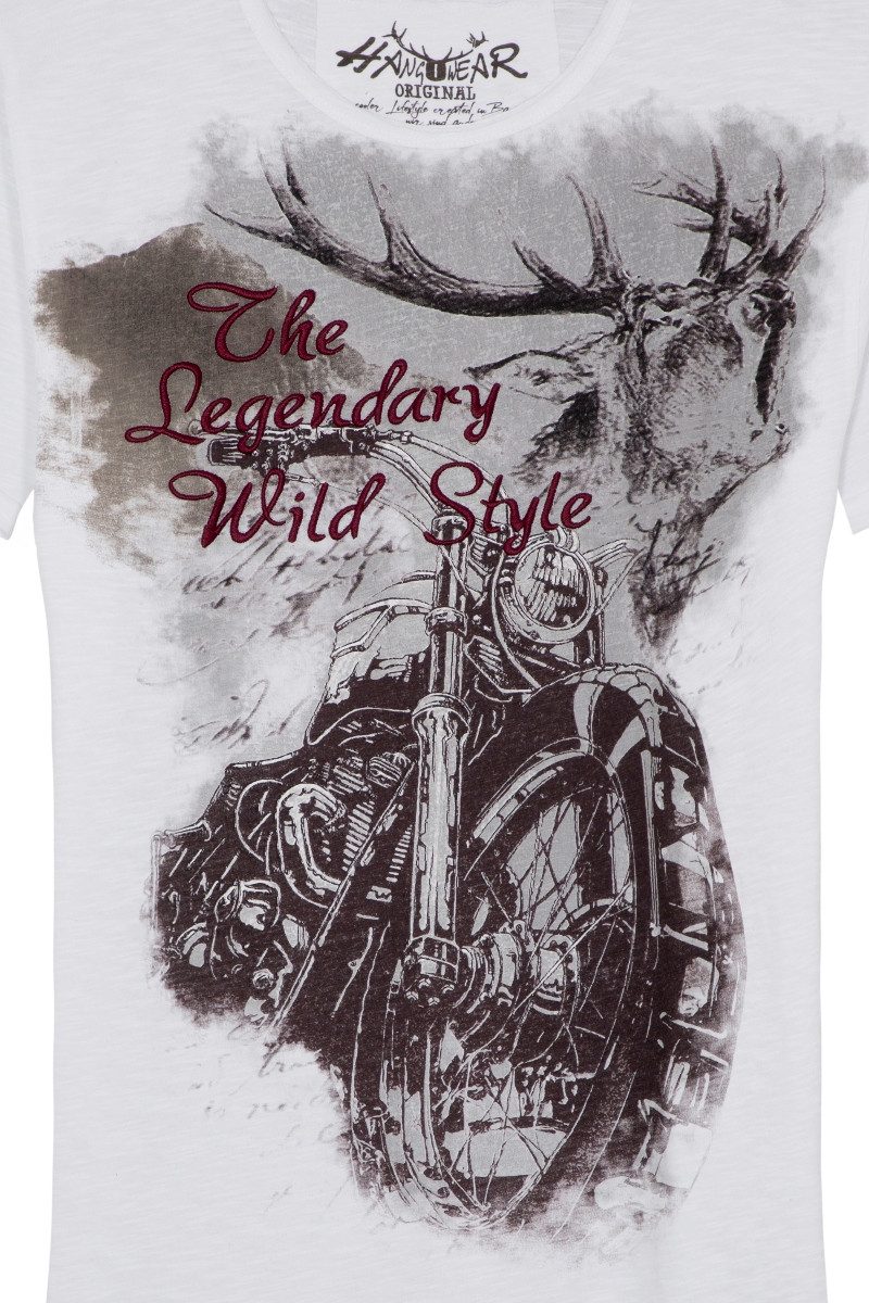 Hangowear Trachtenshirt Trachtenshirt Herren - FALKO - weiß günstig online kaufen