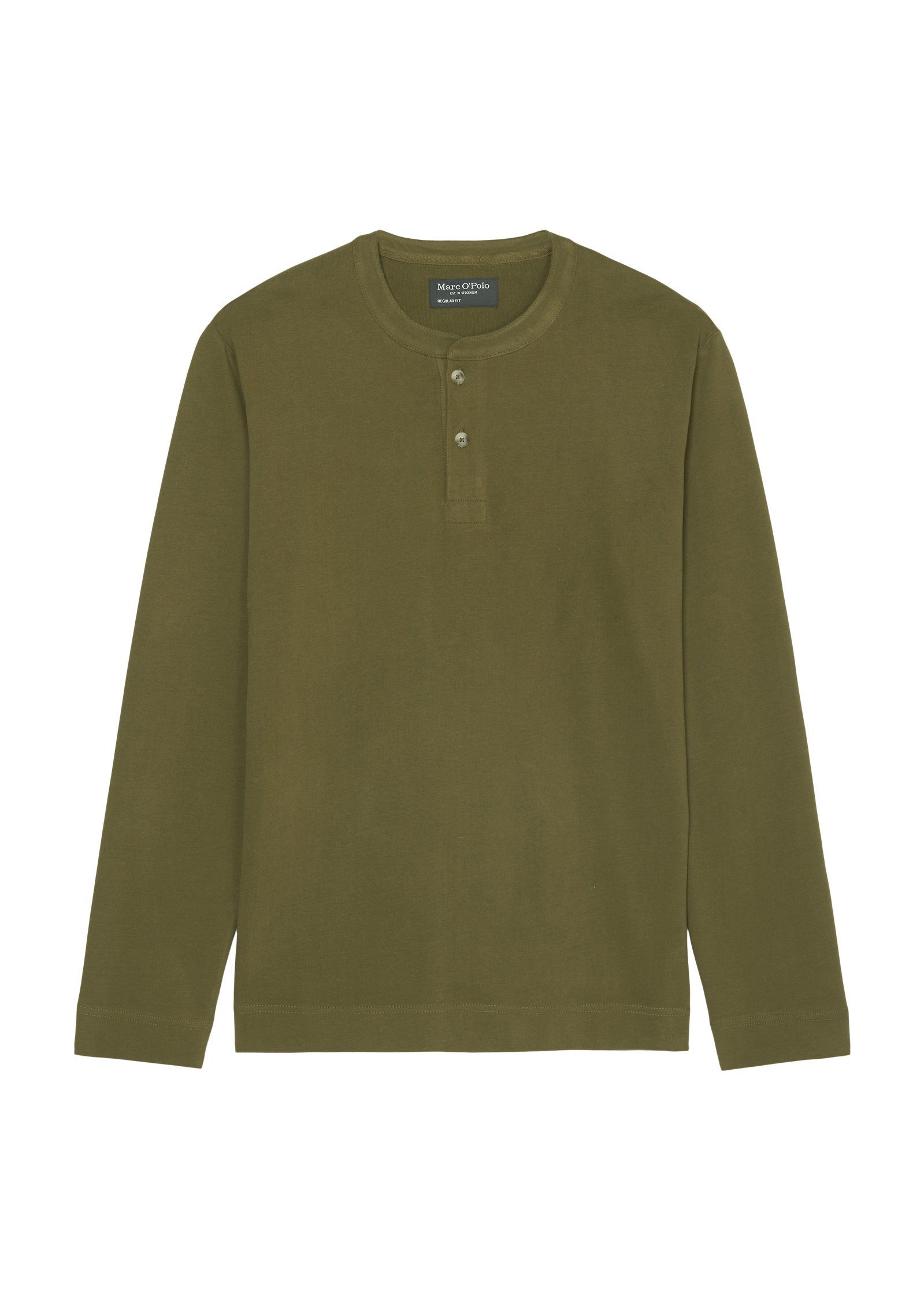 Marc Langarmshirt aus O'Polo Heavy-Jersey softem grün