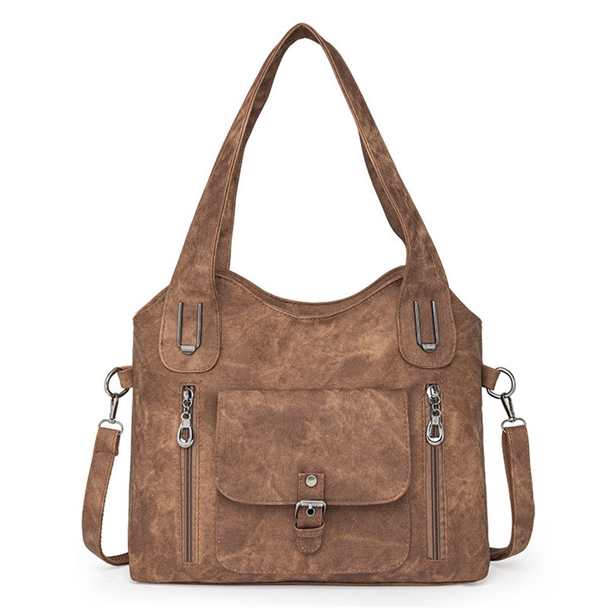 Umhängetasche Handtasche Henkeltasche Freizeittasche chultertasche Braun