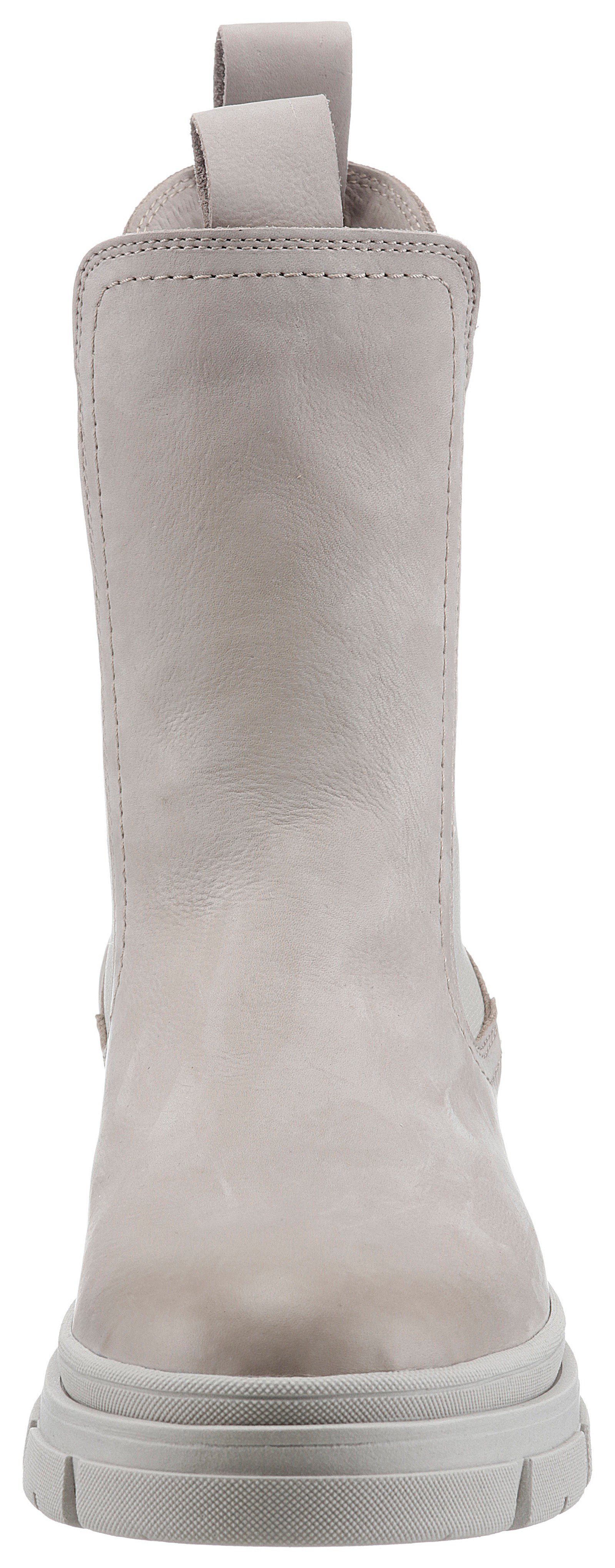 Tamaris Chelseaboots bequemer taupe Form in