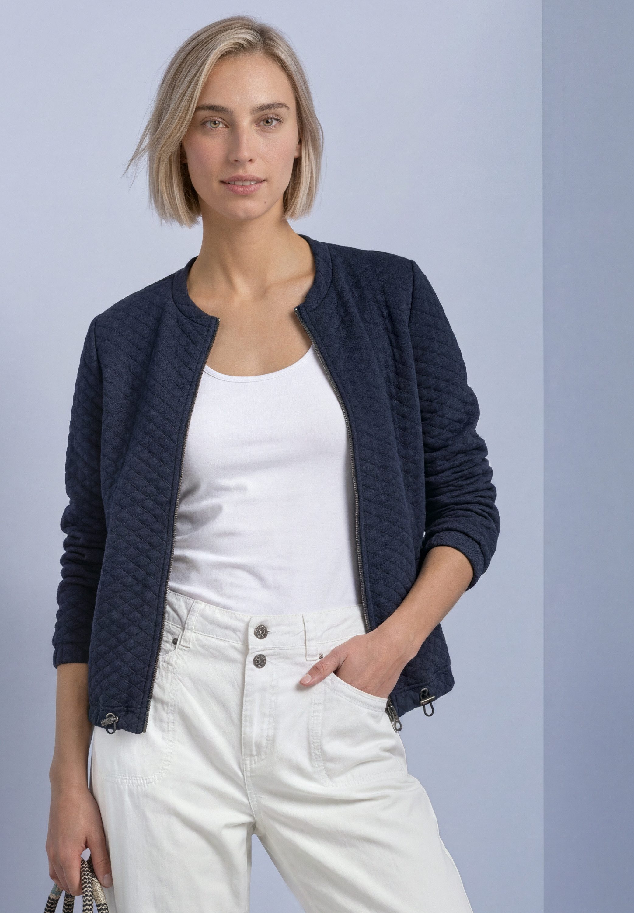 STREET ONE Cardigan mit Rundhalsausschnitt