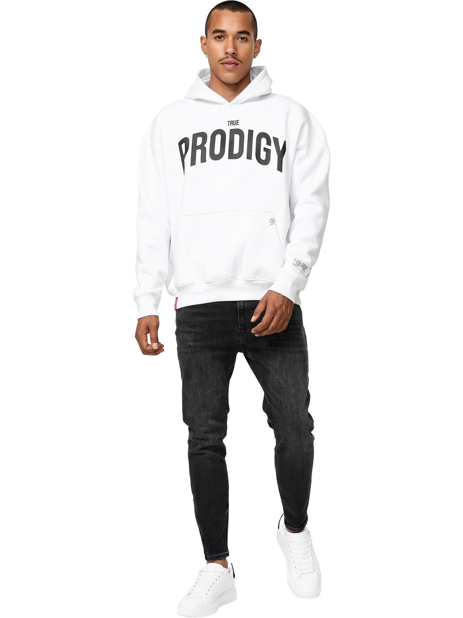 trueprodigy Hoodie Tobi Logoprint Kapuze Kängurutasche
