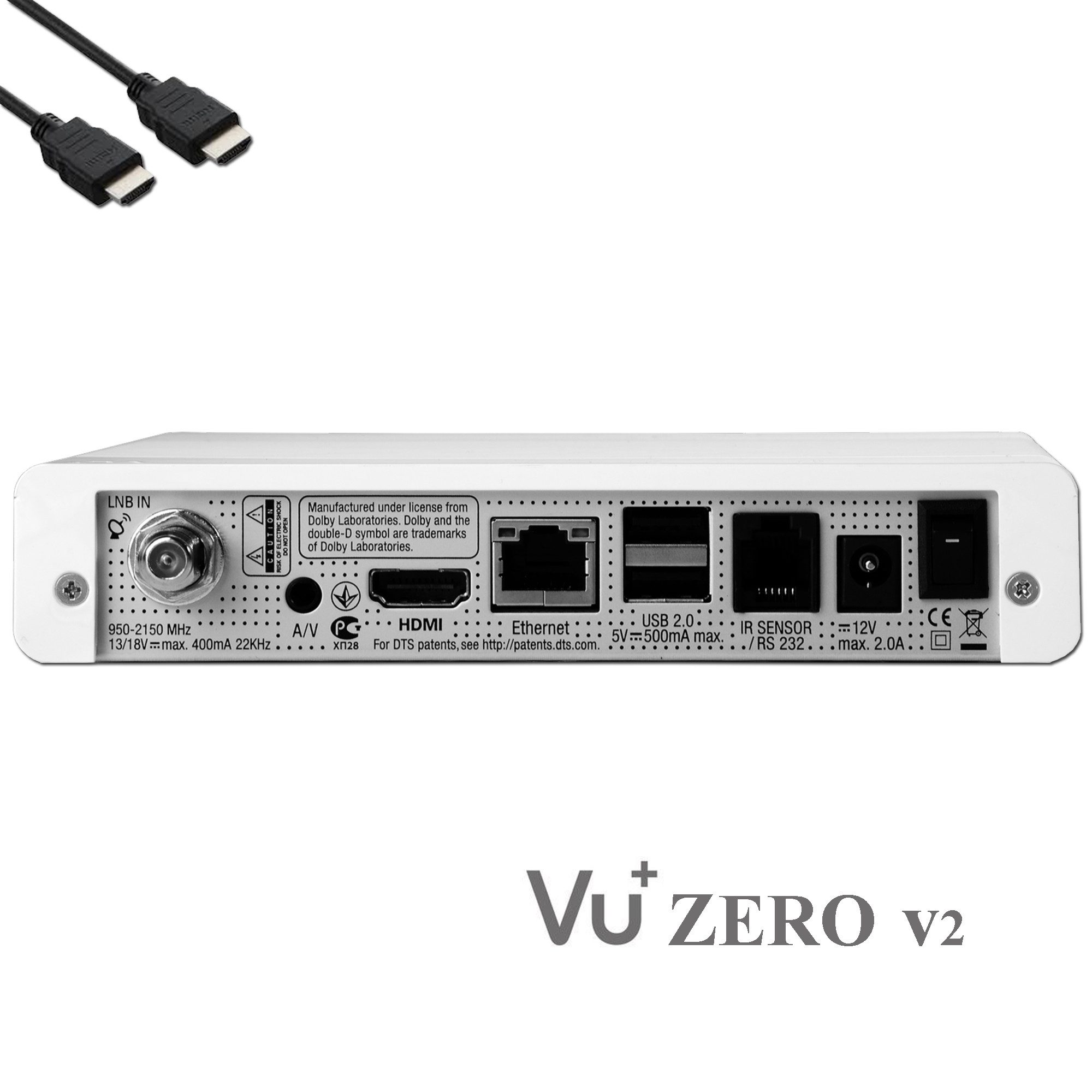 VU+ VU+ Zero Linux Full HD Sat Receiver - Weiss + 300 Mbits Wifi Stick SAT-Receiver