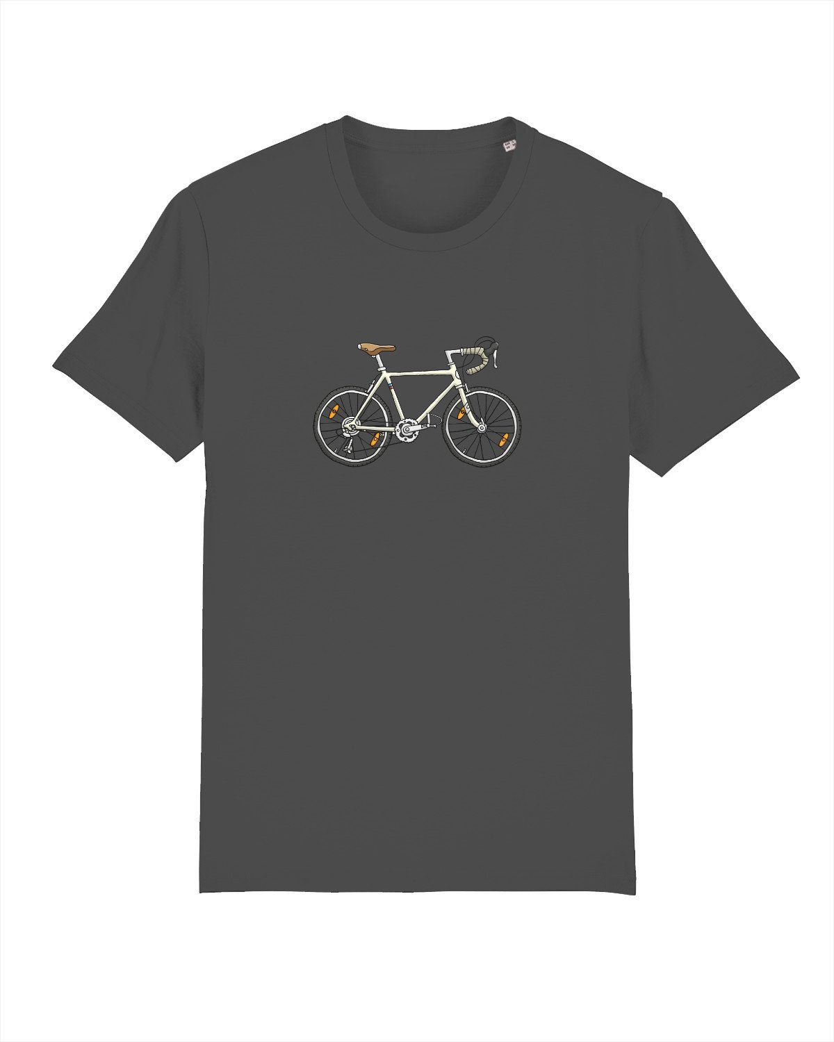 wat? Apparel Print-Shirt Doodle Bike (1-tlg) antrazit
