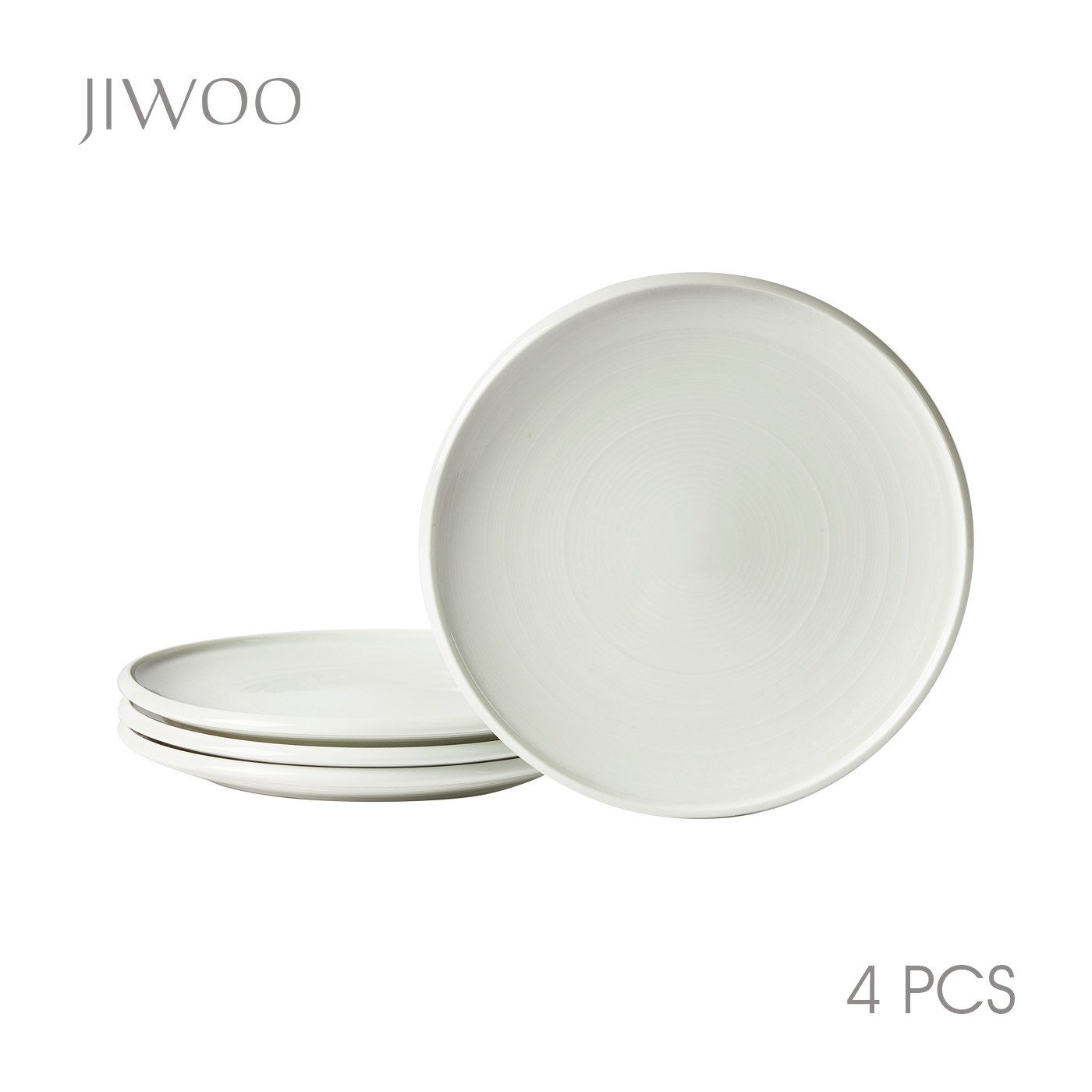 JIWOO Тарелки 4er,Ø21,5cm,Frühstücksteller,Salatteller,Obstteller,Vorspeisenteller, (4 St), Hochwertiges Keramik,Leichter Luxus, Ø 21.5cm